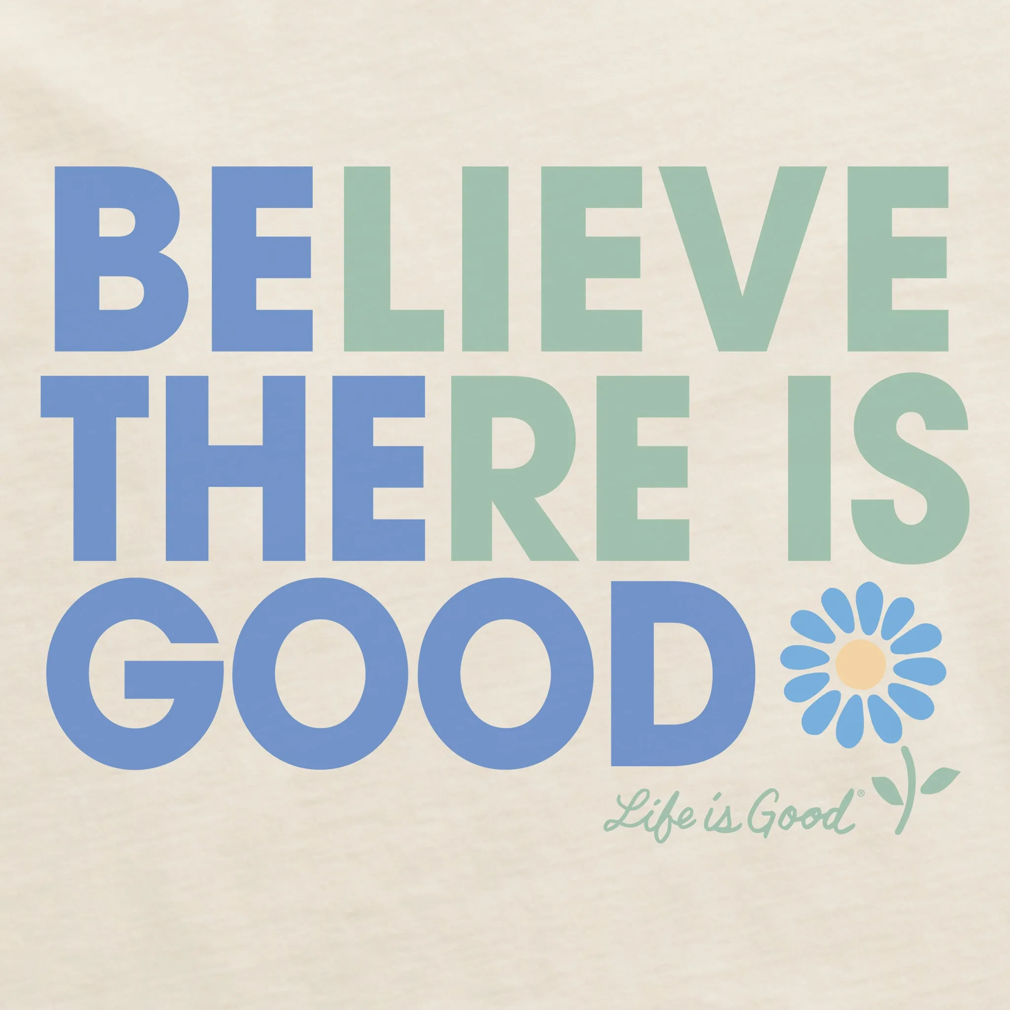 Women's Be The Good Daisy Short Sleeve Crusher Vee Life is Good