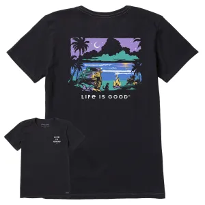 Women's Beachy ATV Camp Short Sleeve Tee Life is Good