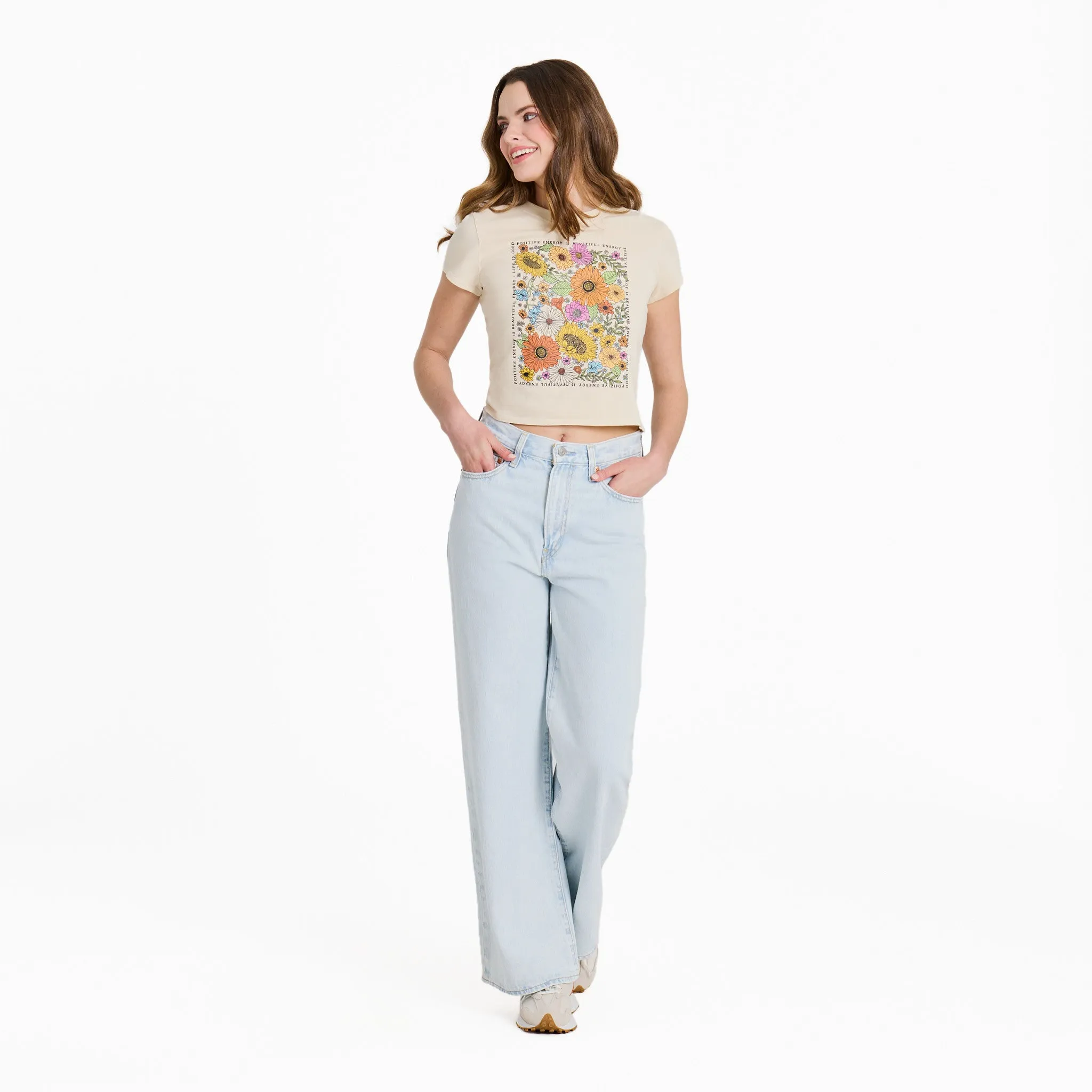 Women's Beautiful Energy Wildflowers Crusher-LITE Shrunken Tee Life is Good