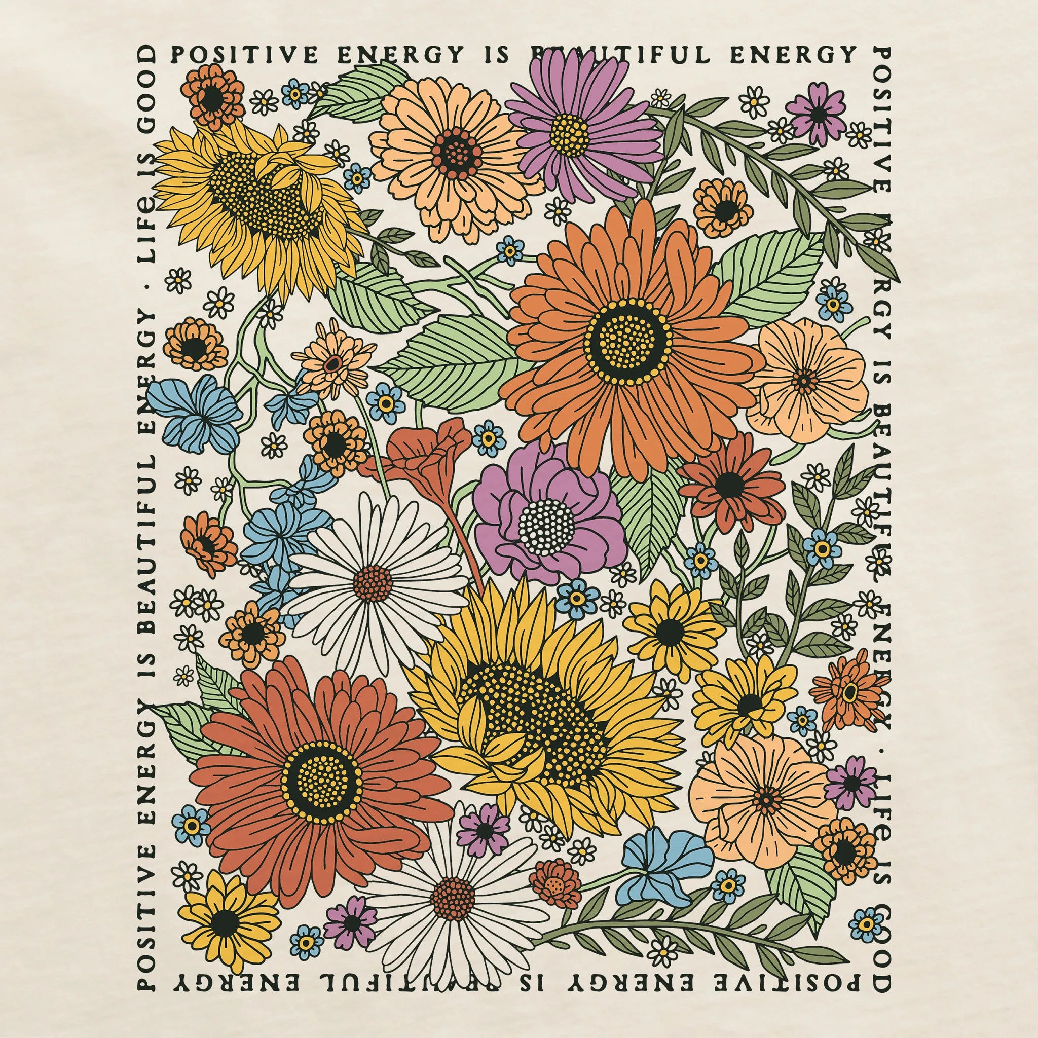 Women's Beautiful Energy Wildflowers Crusher-LITE Shrunken Tee Life is Good