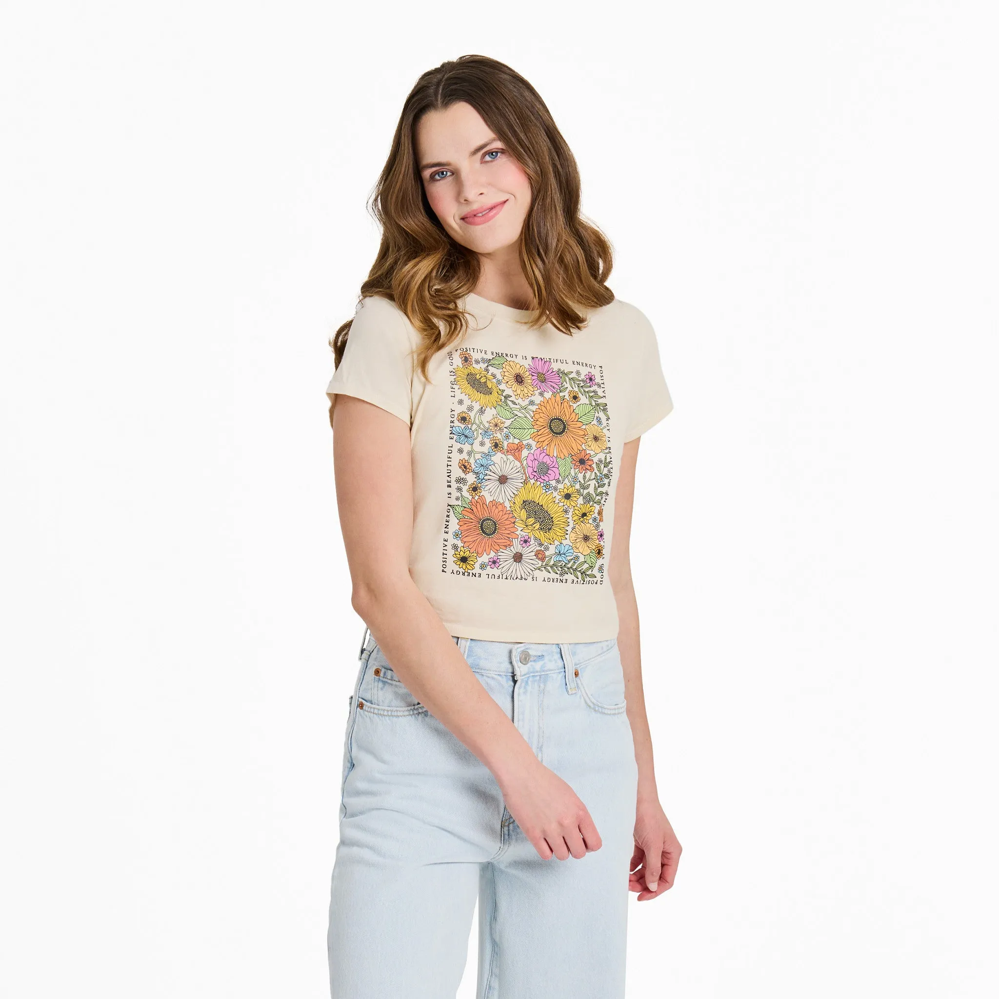 Women's Beautiful Energy Wildflowers Crusher-LITE Shrunken Tee Life is Good