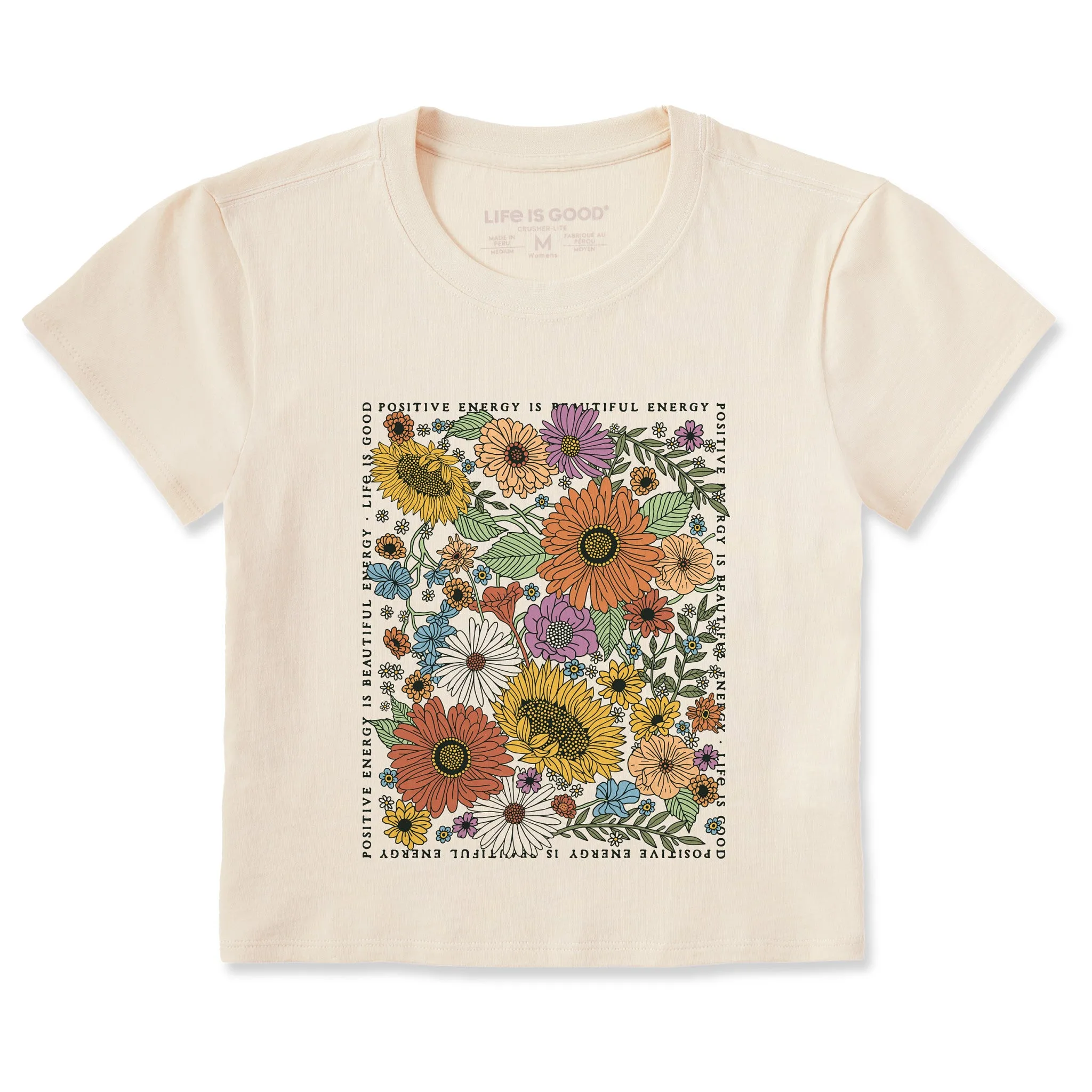 Women's Beautiful Energy Wildflowers Crusher-LITE Shrunken Tee Life is Good
