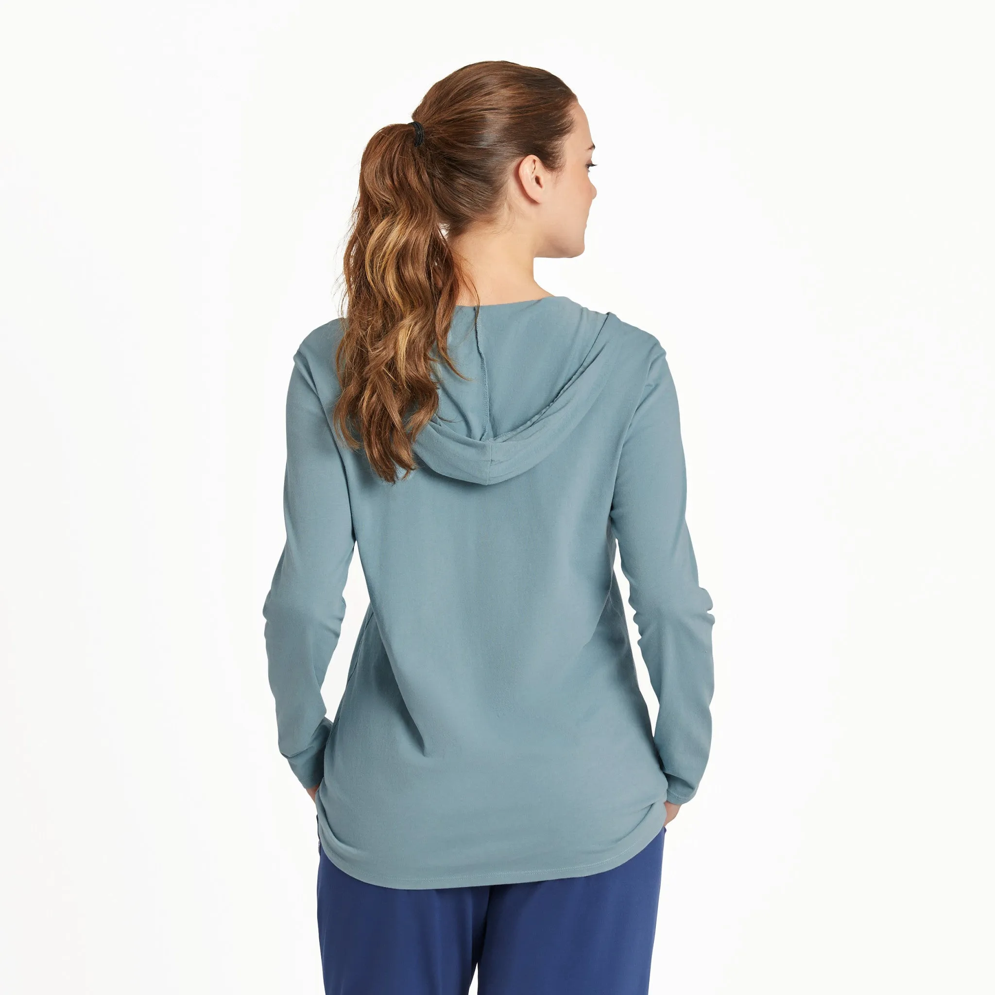 Women's Beauty in All Directions Long Sleeve Crusher-LITE Hooded Tee Life is Good