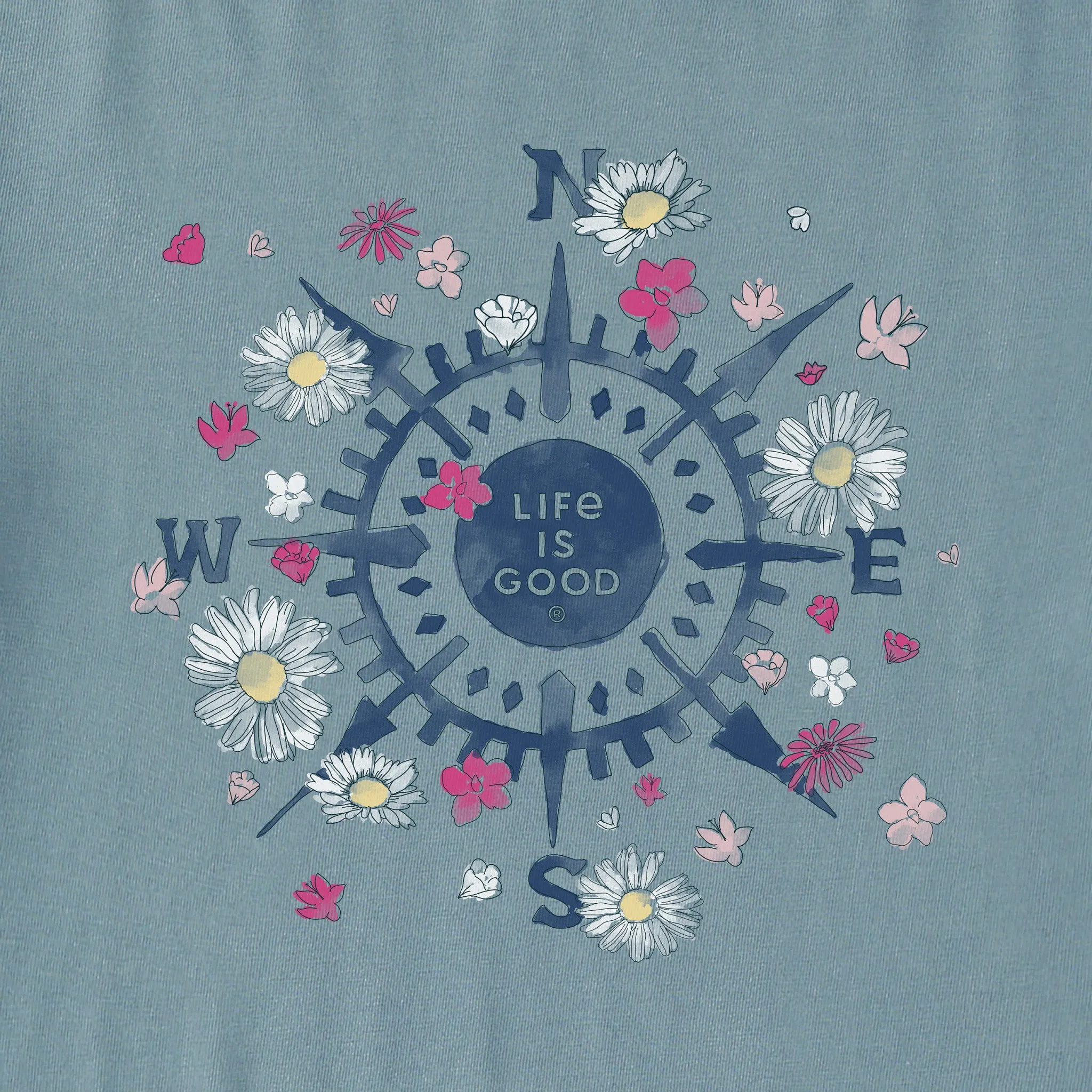 Women's Beauty in All Directions Long Sleeve Crusher-LITE Hooded Tee Life is Good