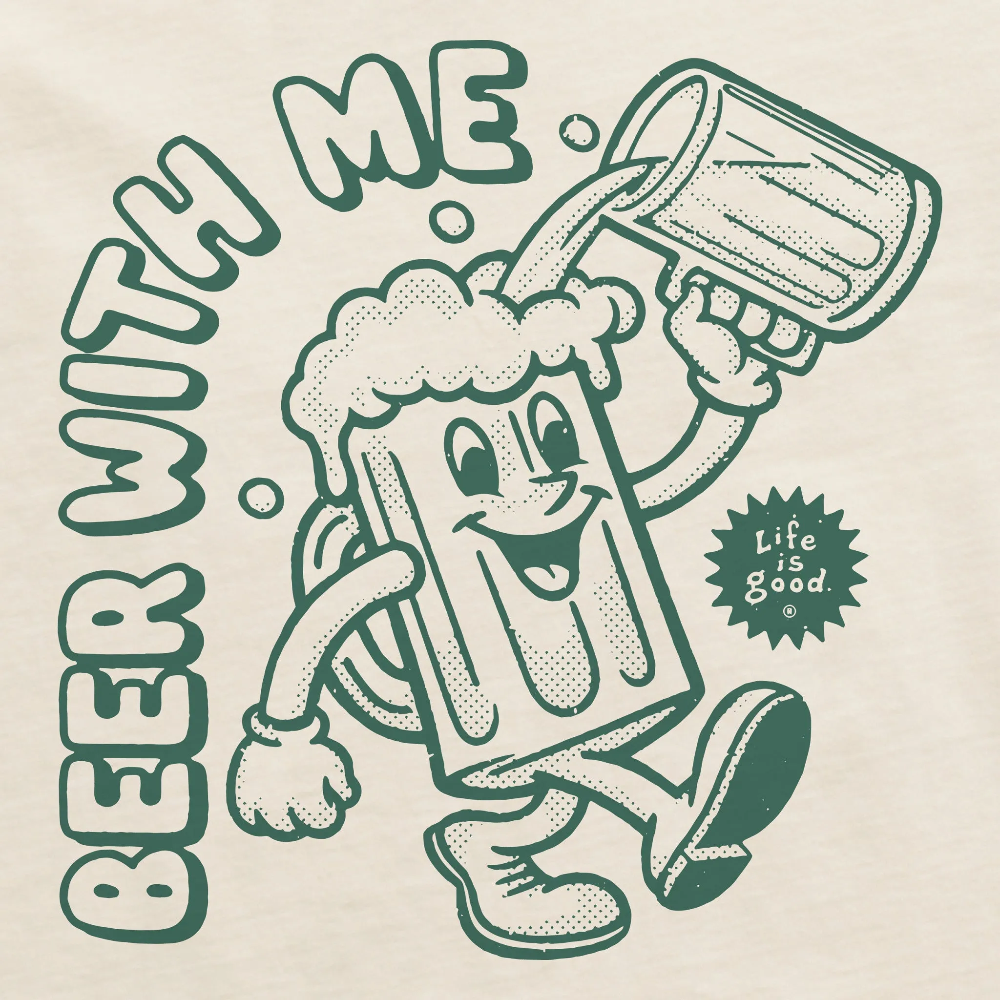 Women's Beer With Me Pour Short Sleeve Crusher Boxy Tee Life is Good