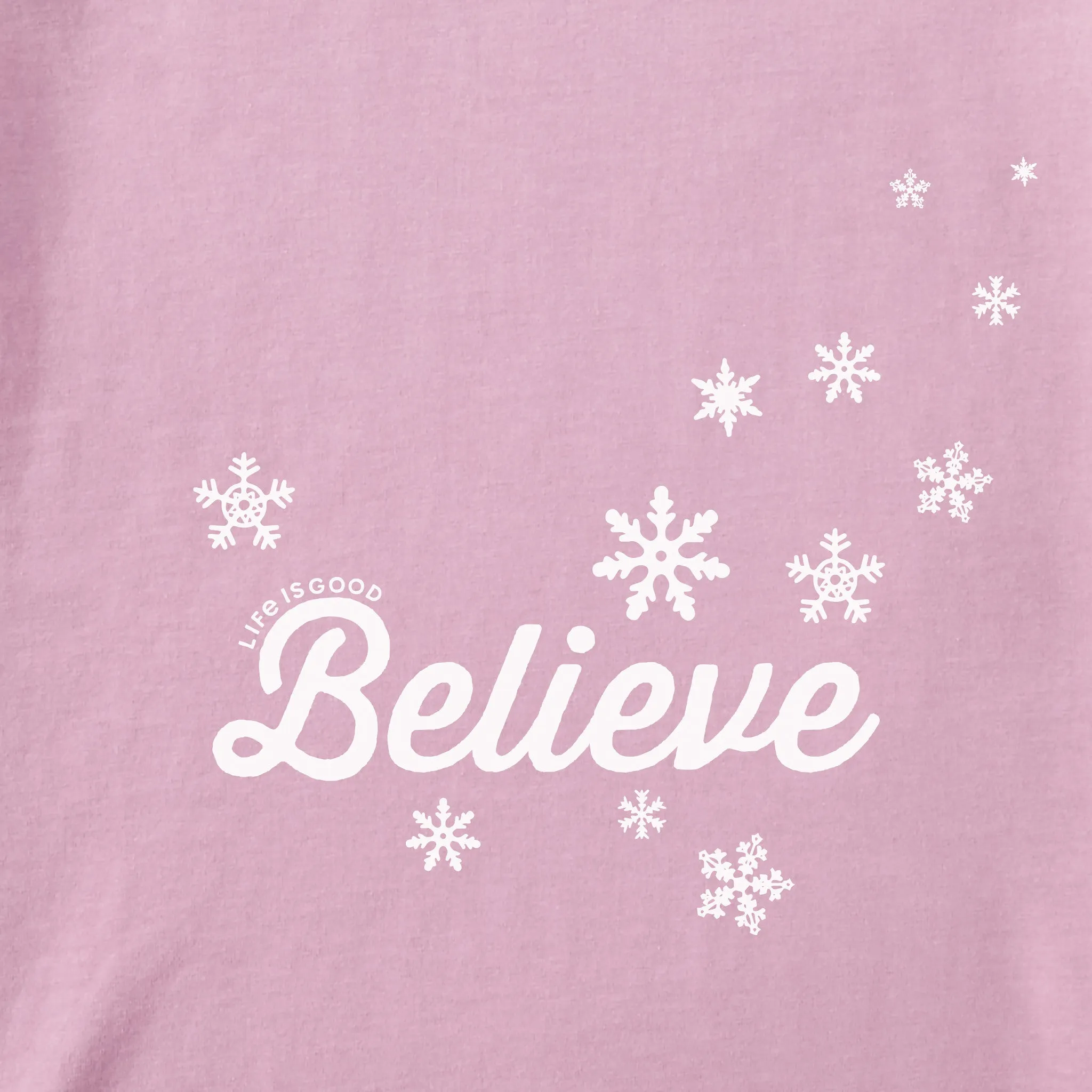 Women's Believe Long Sleeve Crusher Tee Life is Good