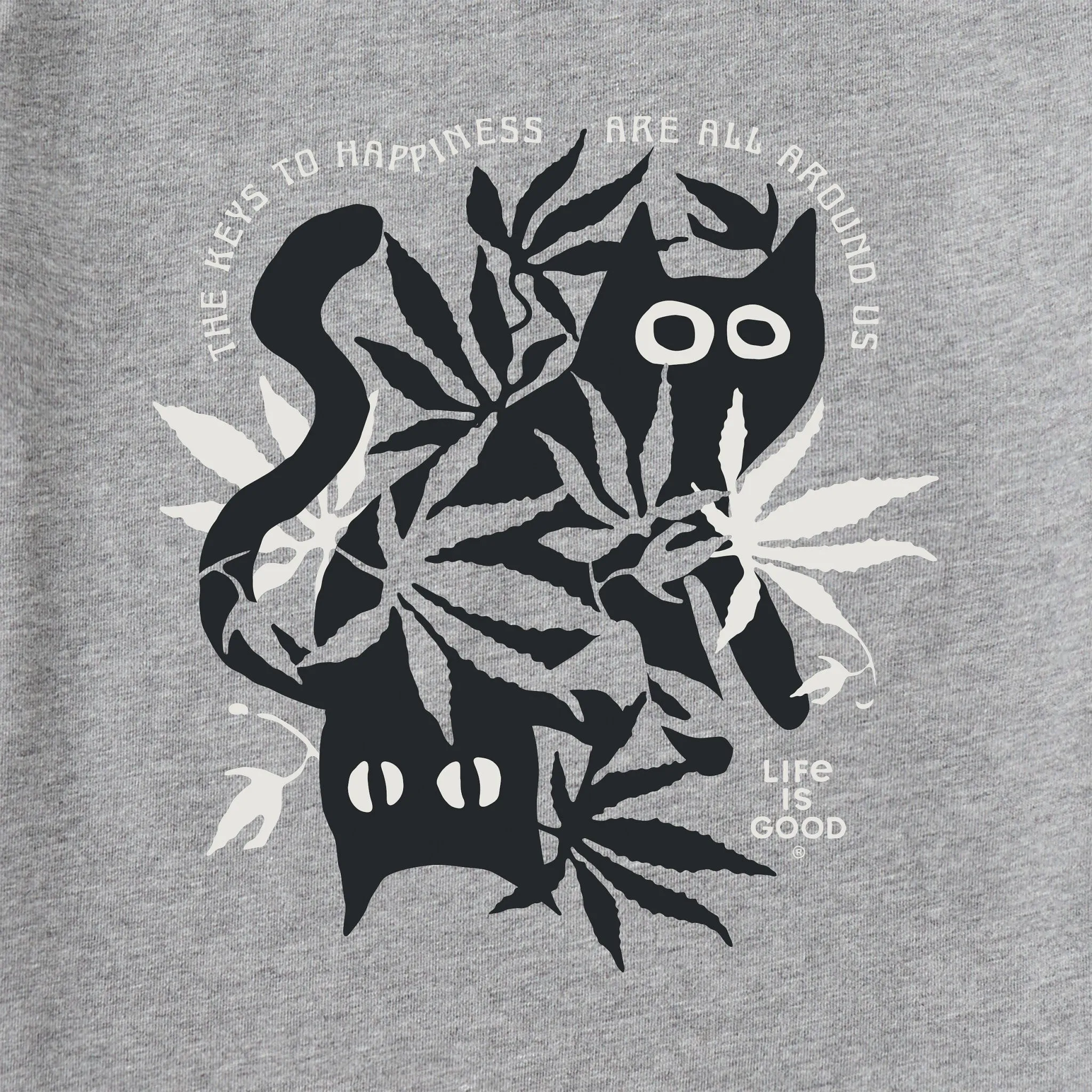Women's Bert's Cat Medley Short Sleeve Crusher Tee Life is Good