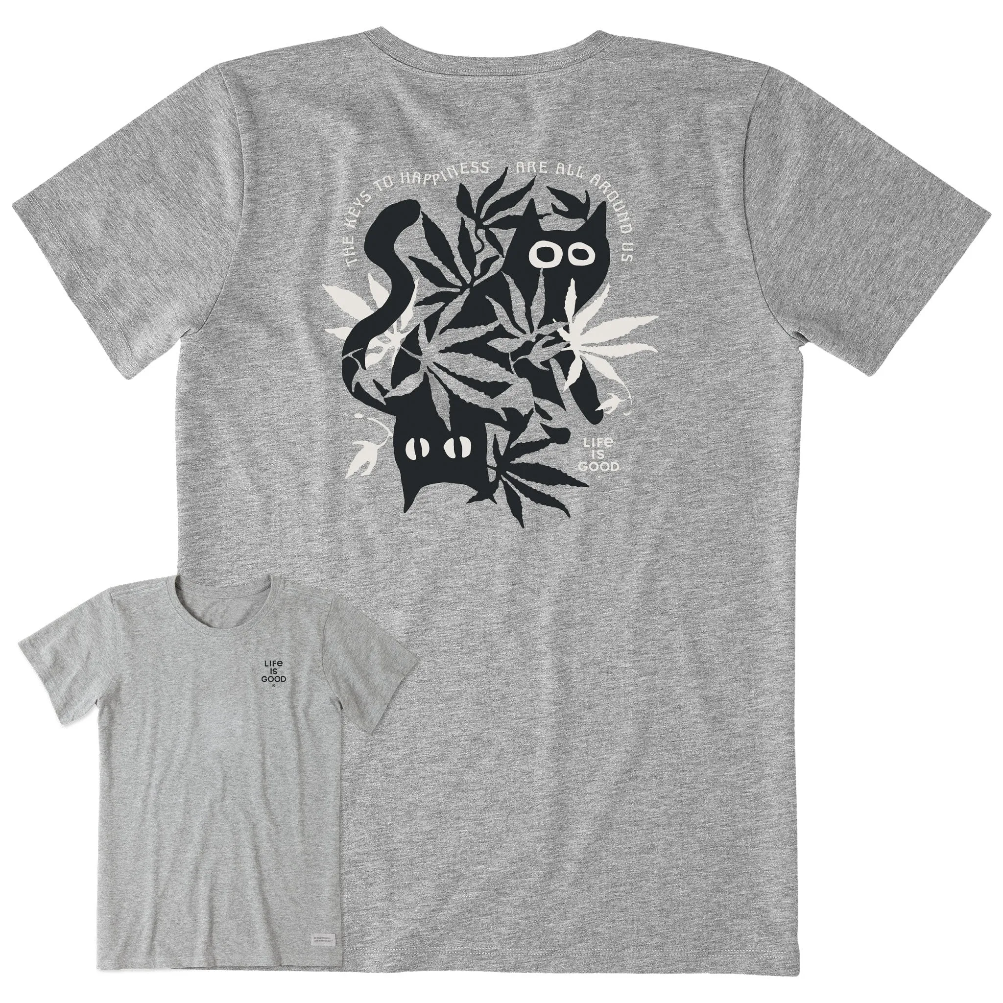 Women's Bert's Cat Medley Short Sleeve Crusher Tee Life is Good