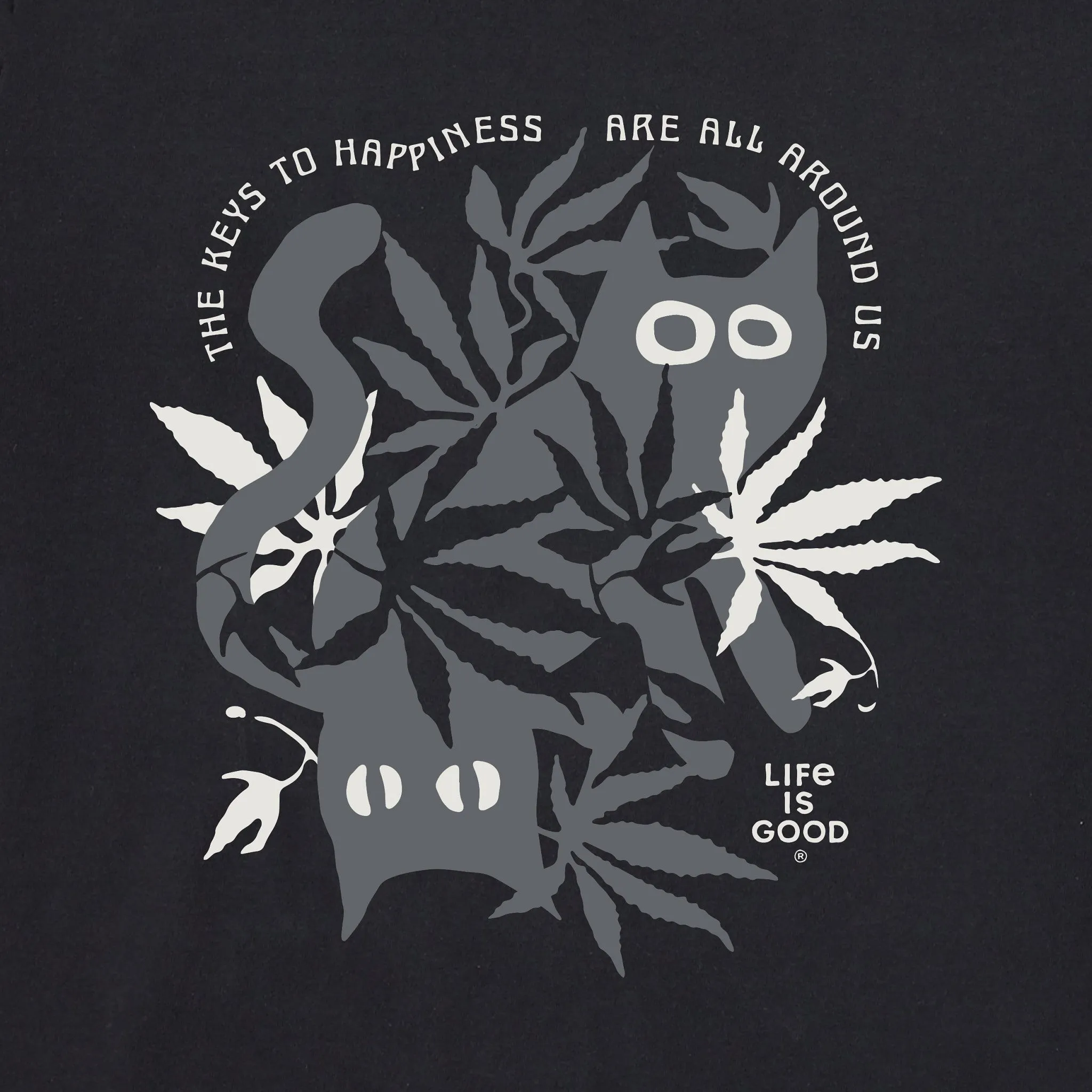 Women's Bert's Cat Medley Short Sleeve Crusher Tee Life is Good