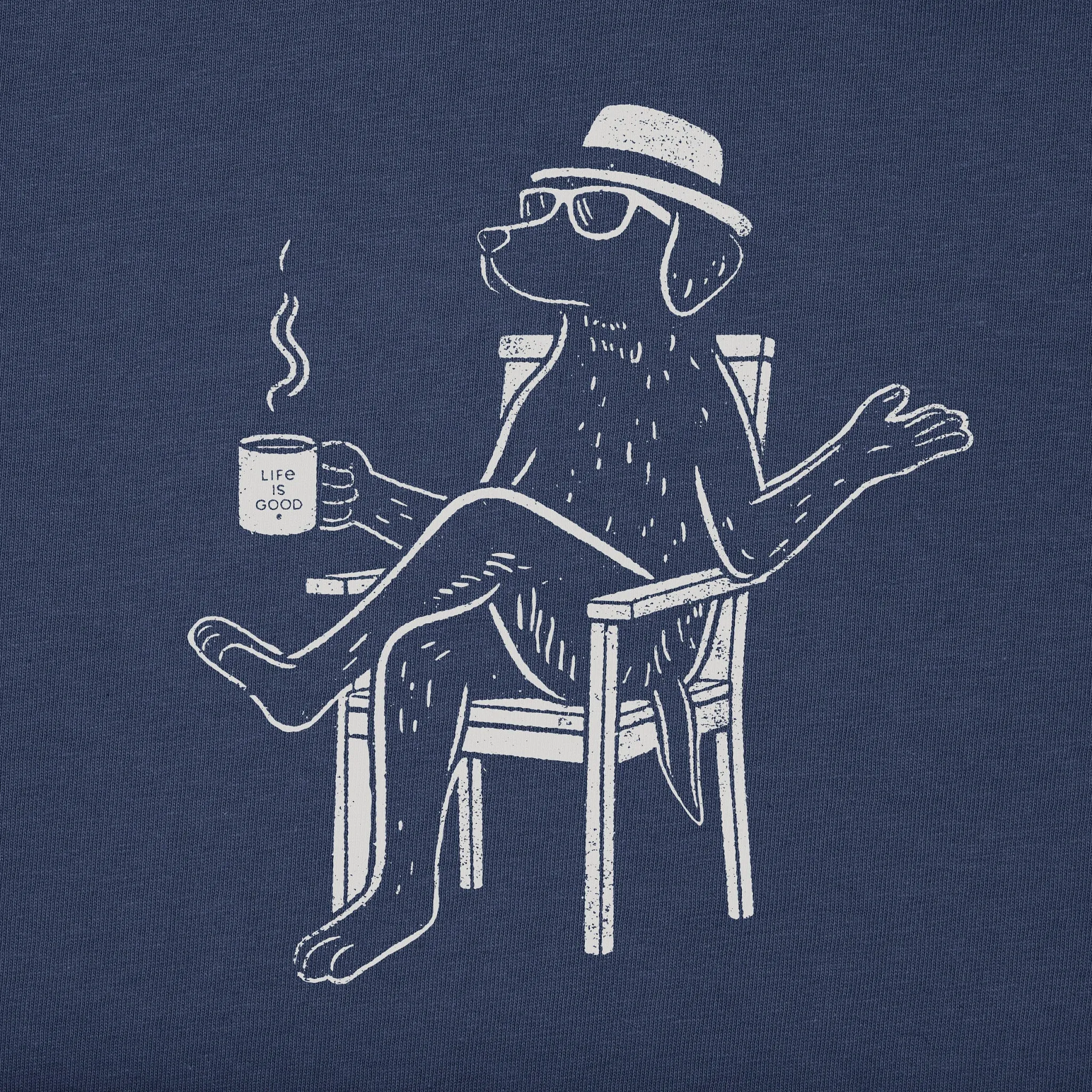 Women's Bert's Lab with Coffee Short Sleeve Crusher Boxy Tee Life is Good
