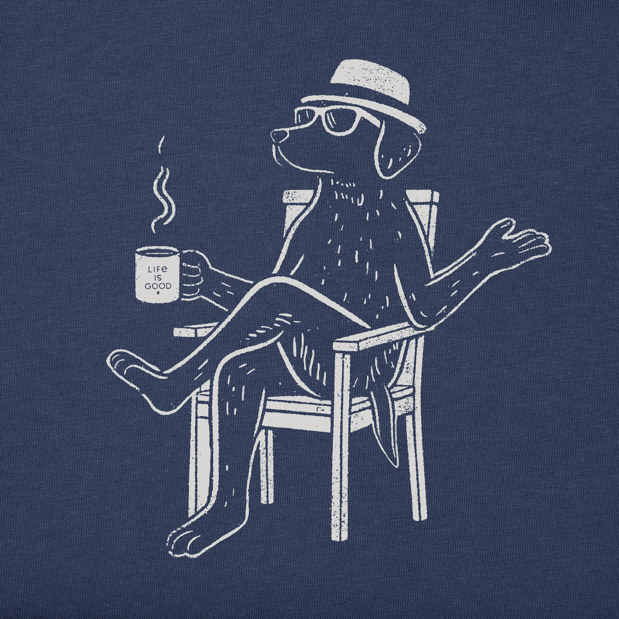 Women's Bert's Lab with Coffee Short Sleeve Crusher Boxy Tee Life is Good