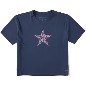 Women's Bert's Smashing Star Short Sleeve Crusher Boxy Tee Life is Good
