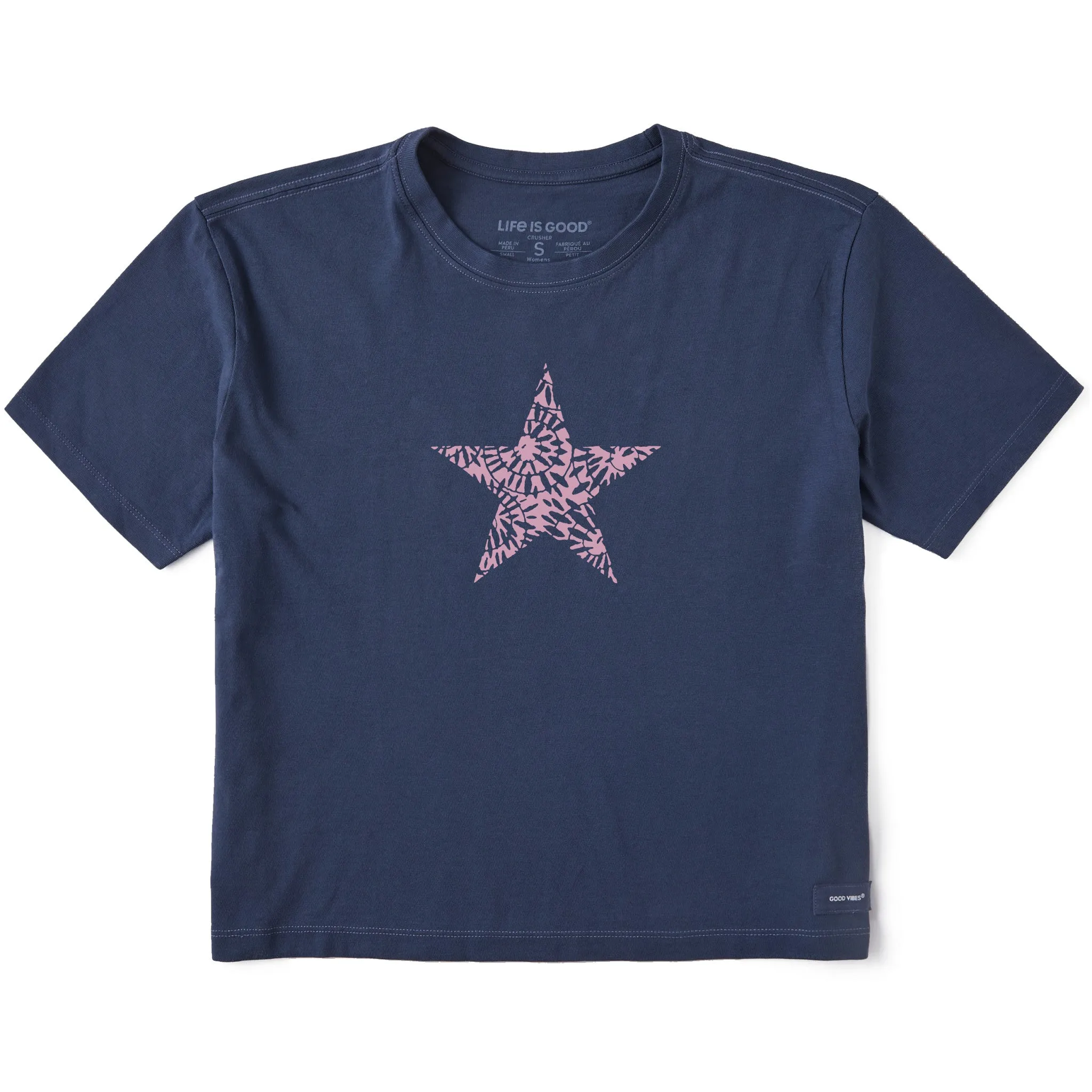 Women's Bert's Smashing Star Short Sleeve Crusher Boxy Tee Life is Good