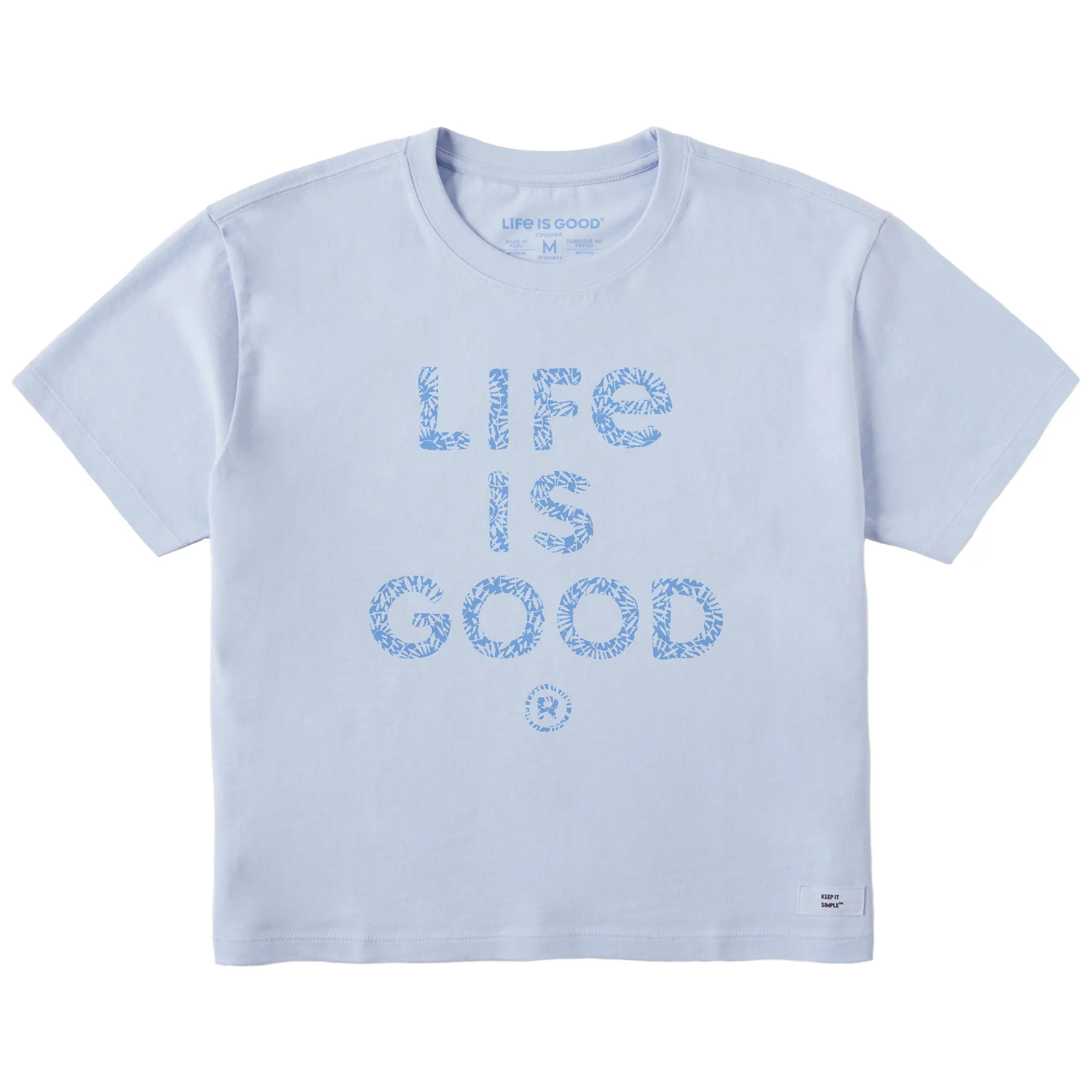 Women's Bert's Stacked Smashing LIG Short Sleeve Crusher Boxy Tee Life is Good