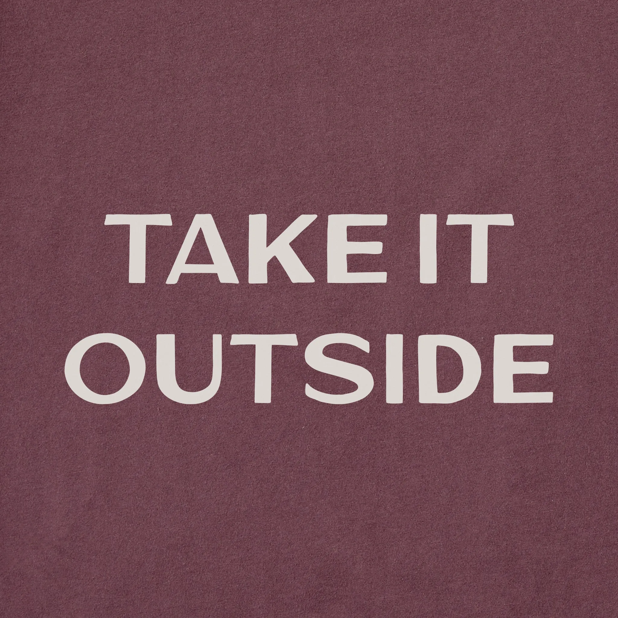 Women's Bert's Take it Outside Short Sleeve Crusher Tee Life is Good