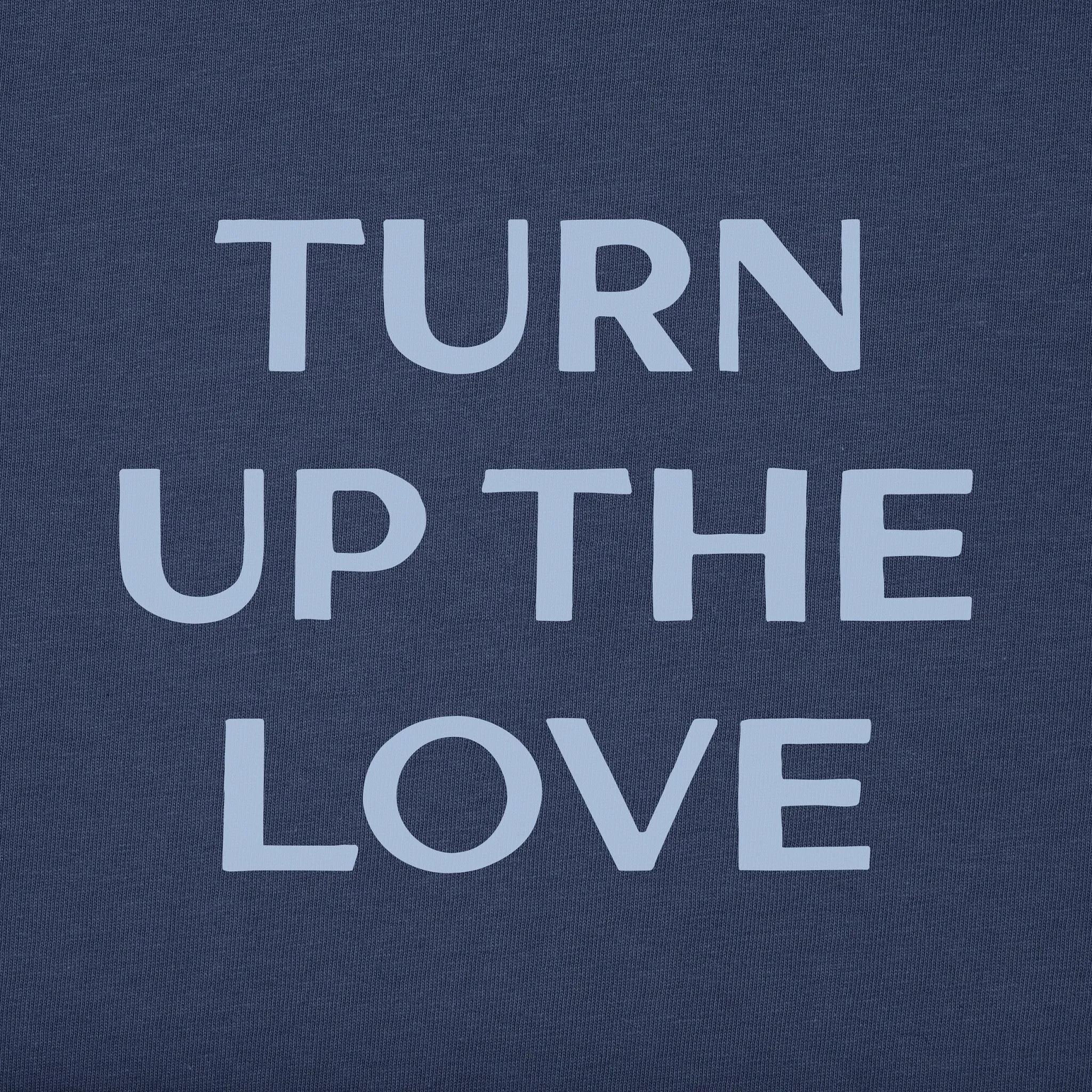 Women's Bert's Turn up the Love Short Sleeve Crusher Tee Life is Good