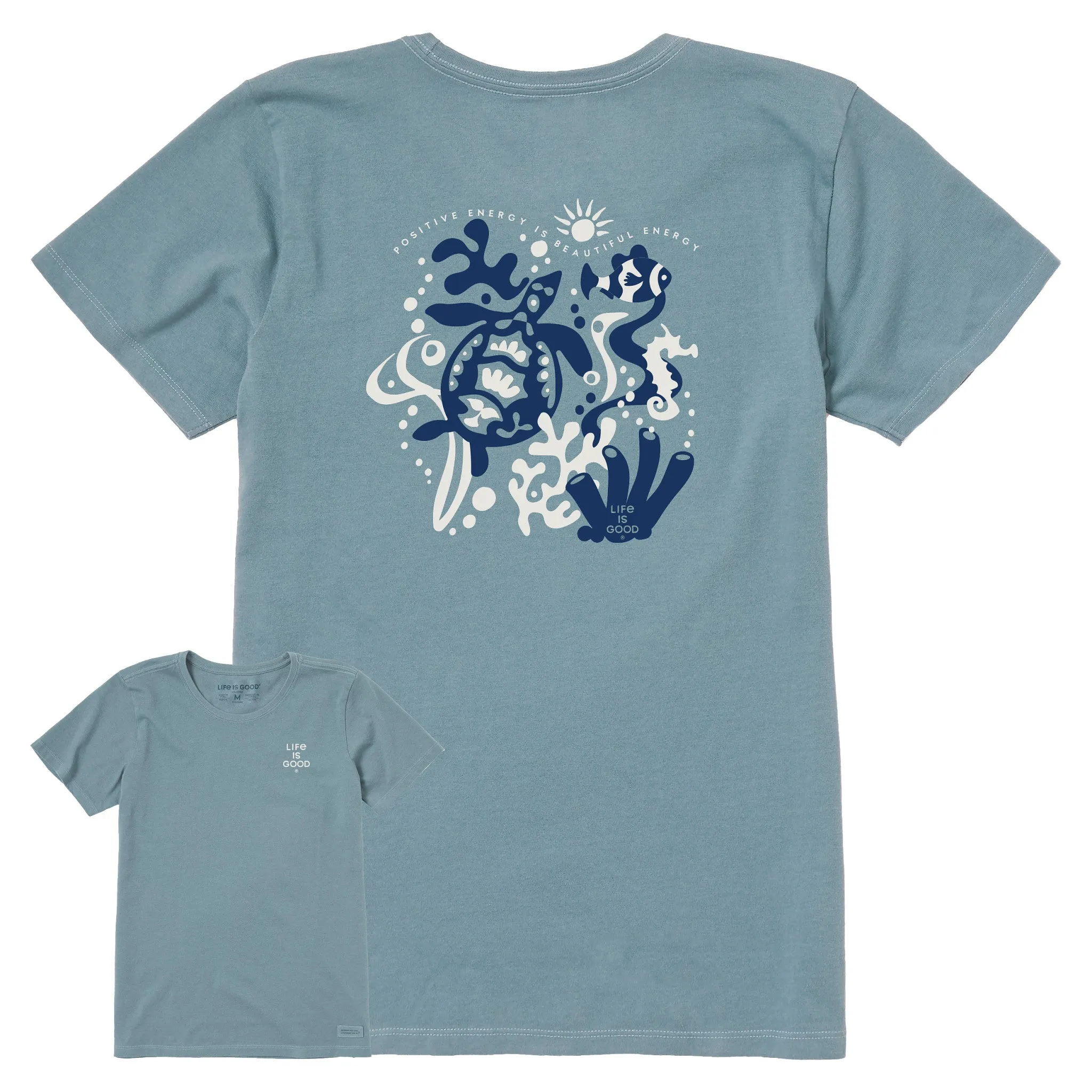Women's Bert's Turtle Medley Short Sleeve Crusher Tee Life is Good