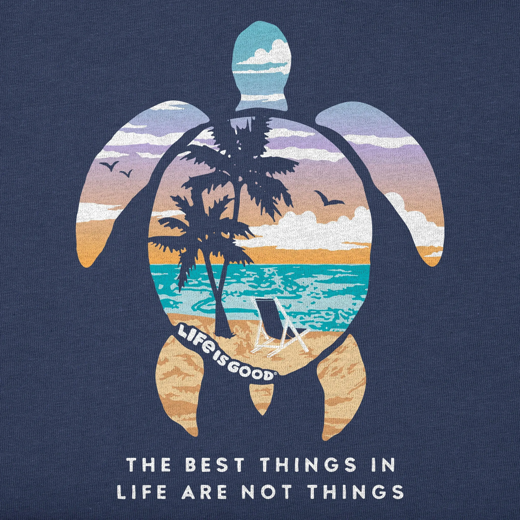 Women's Best Things Sea Turtle Beach Crusher Tank Life is Good
