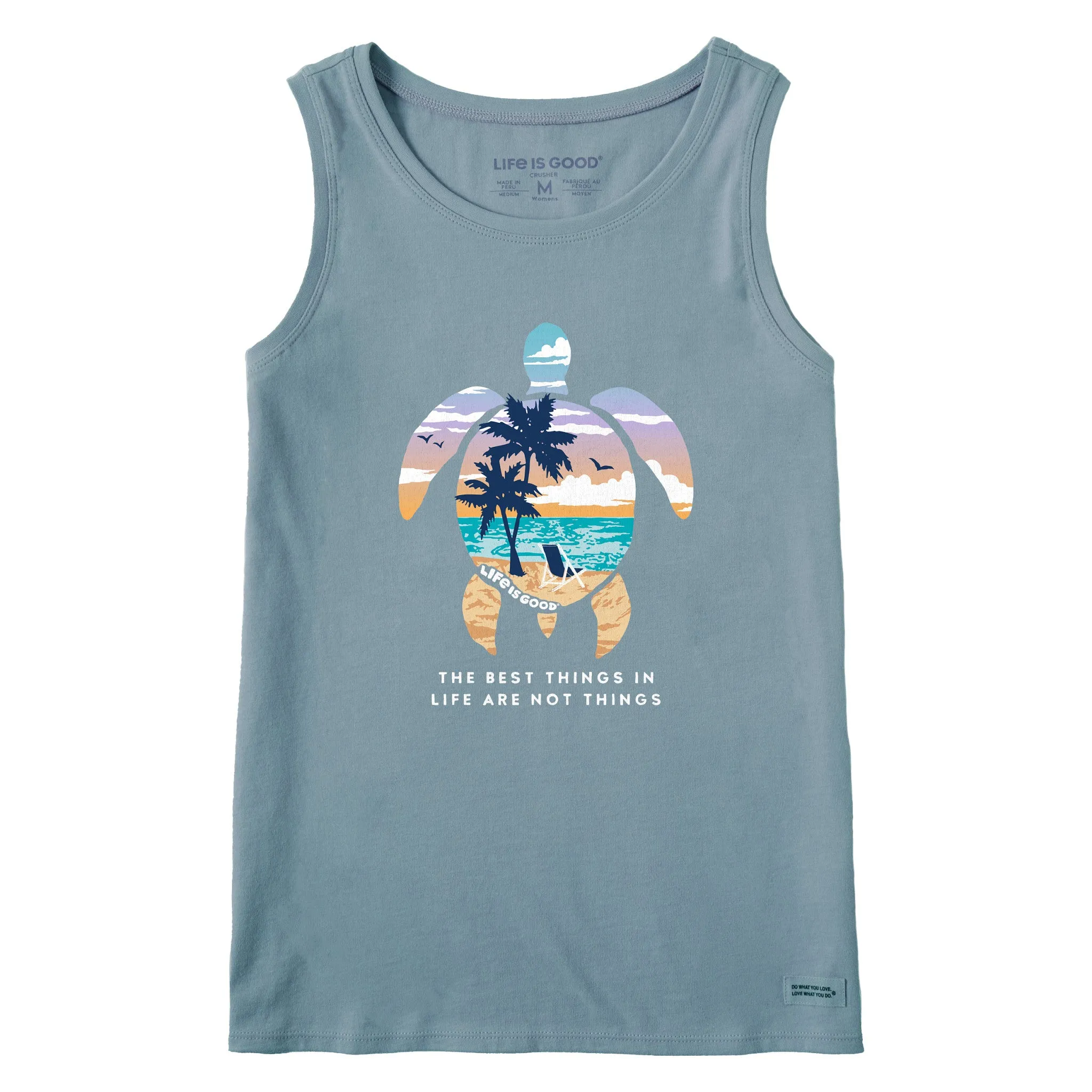 Women's Best Things Sea Turtle Beach Crusher Tank Life is Good