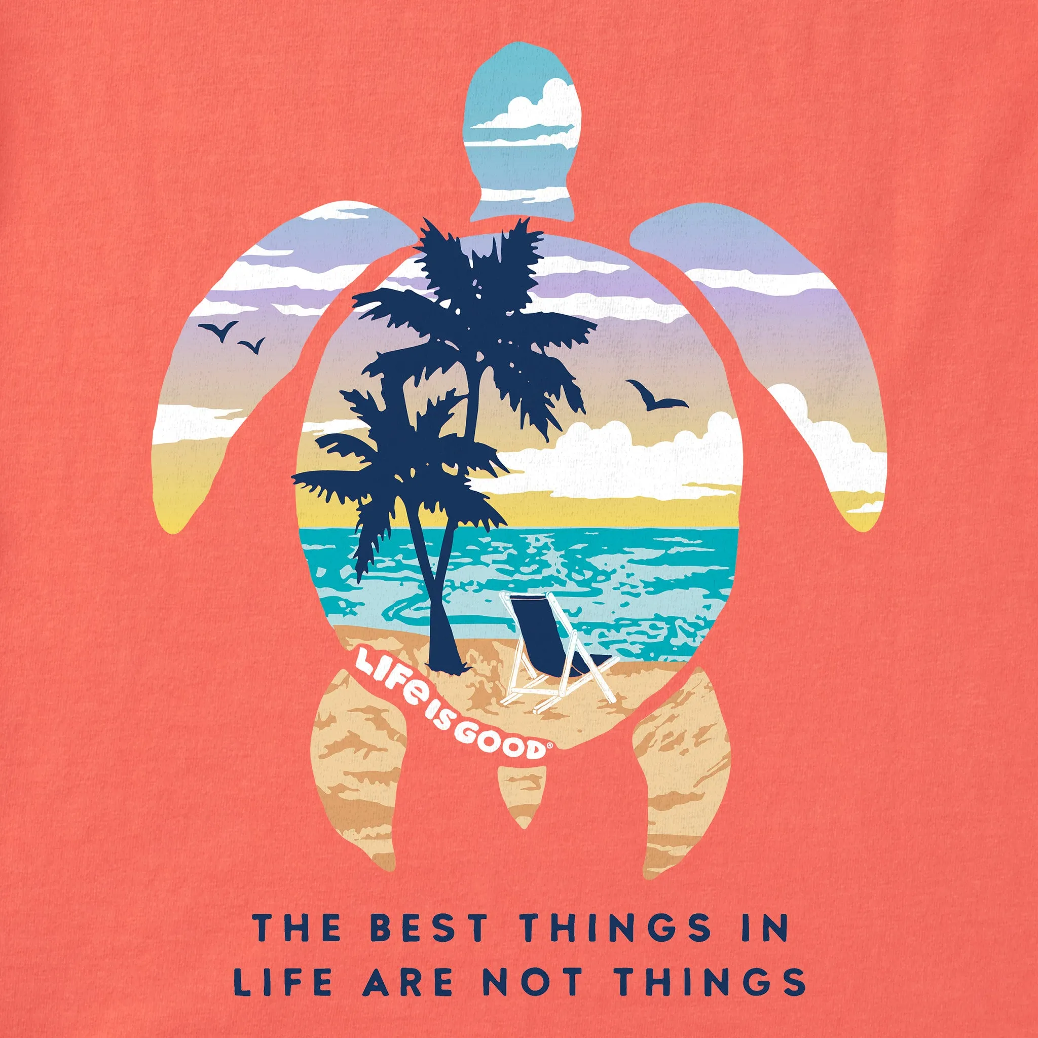 Women's Best Things Sea Turtle Beach Crusher Tank Life is Good