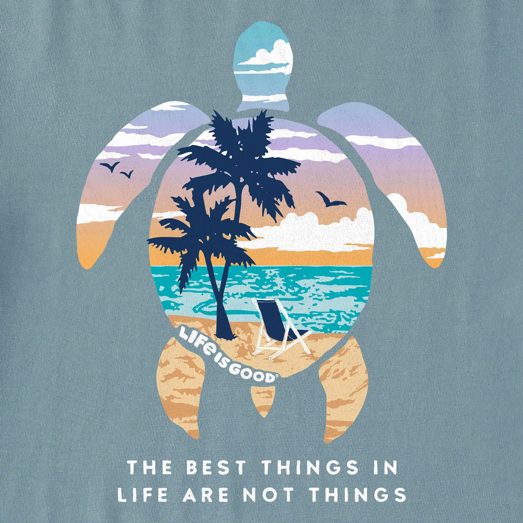 Women's Best Things Sea Turtle Beach Crusher Tank Life is Good