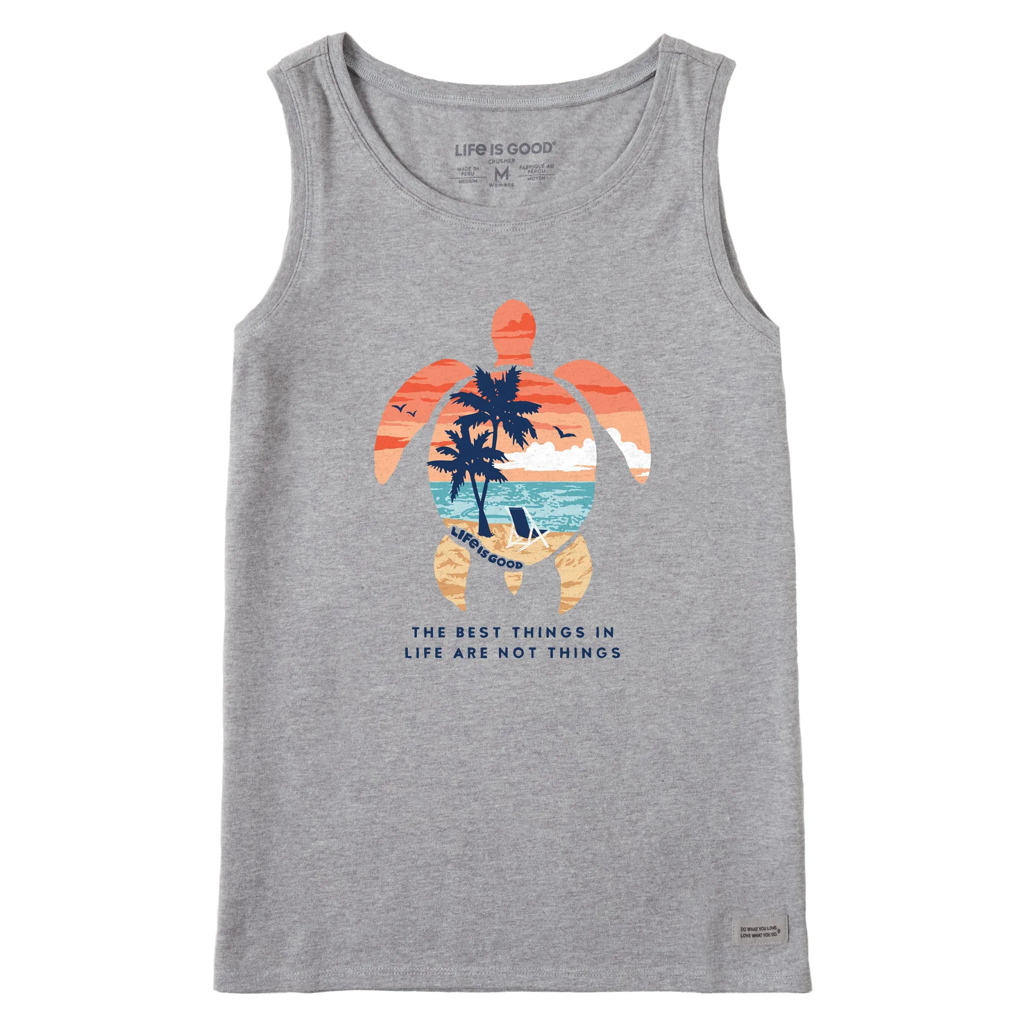 Women's Best Things Sea Turtle Beach Crusher Tank Life is Good