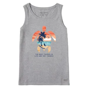 Women's Best Things Sea Turtle Beach Crusher Tank Life is Good