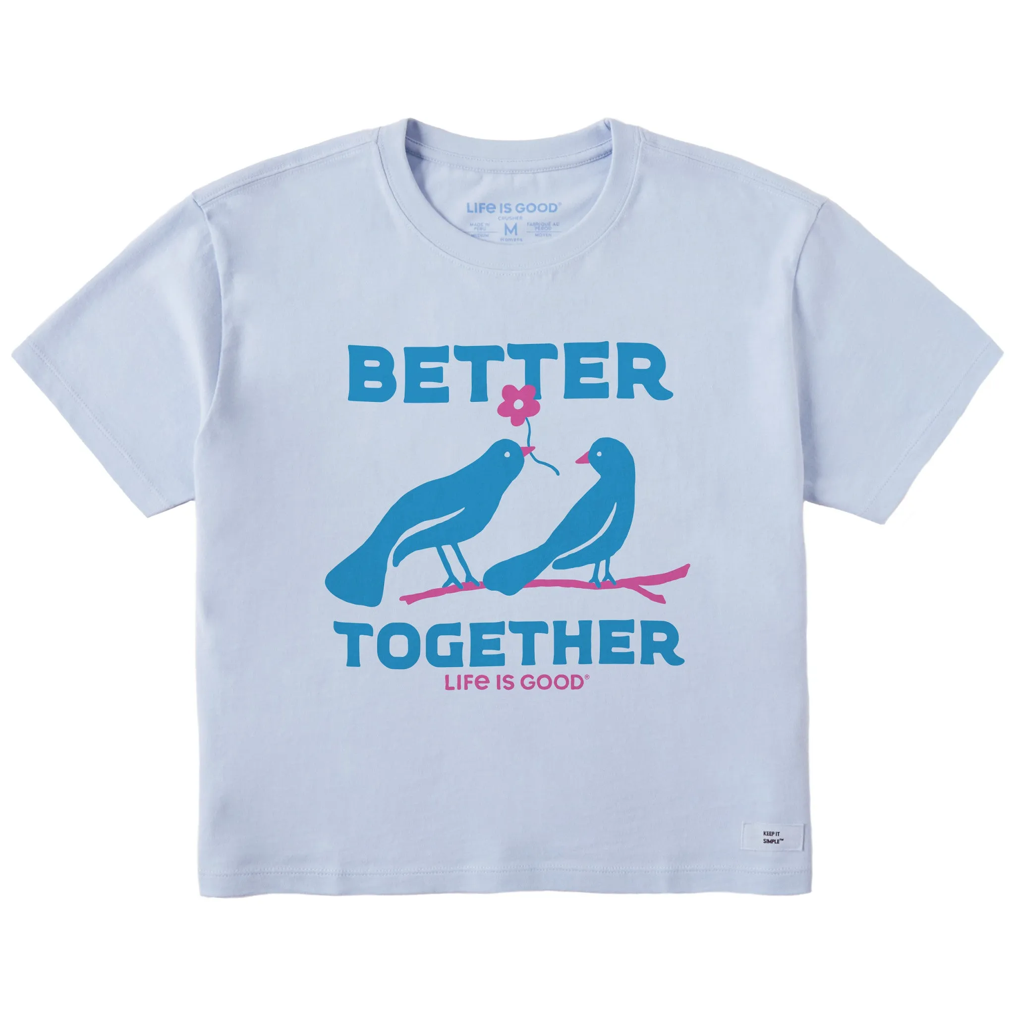 Women's Better Together Birds Short Sleeve Crusher Boxy Tee Life is Good