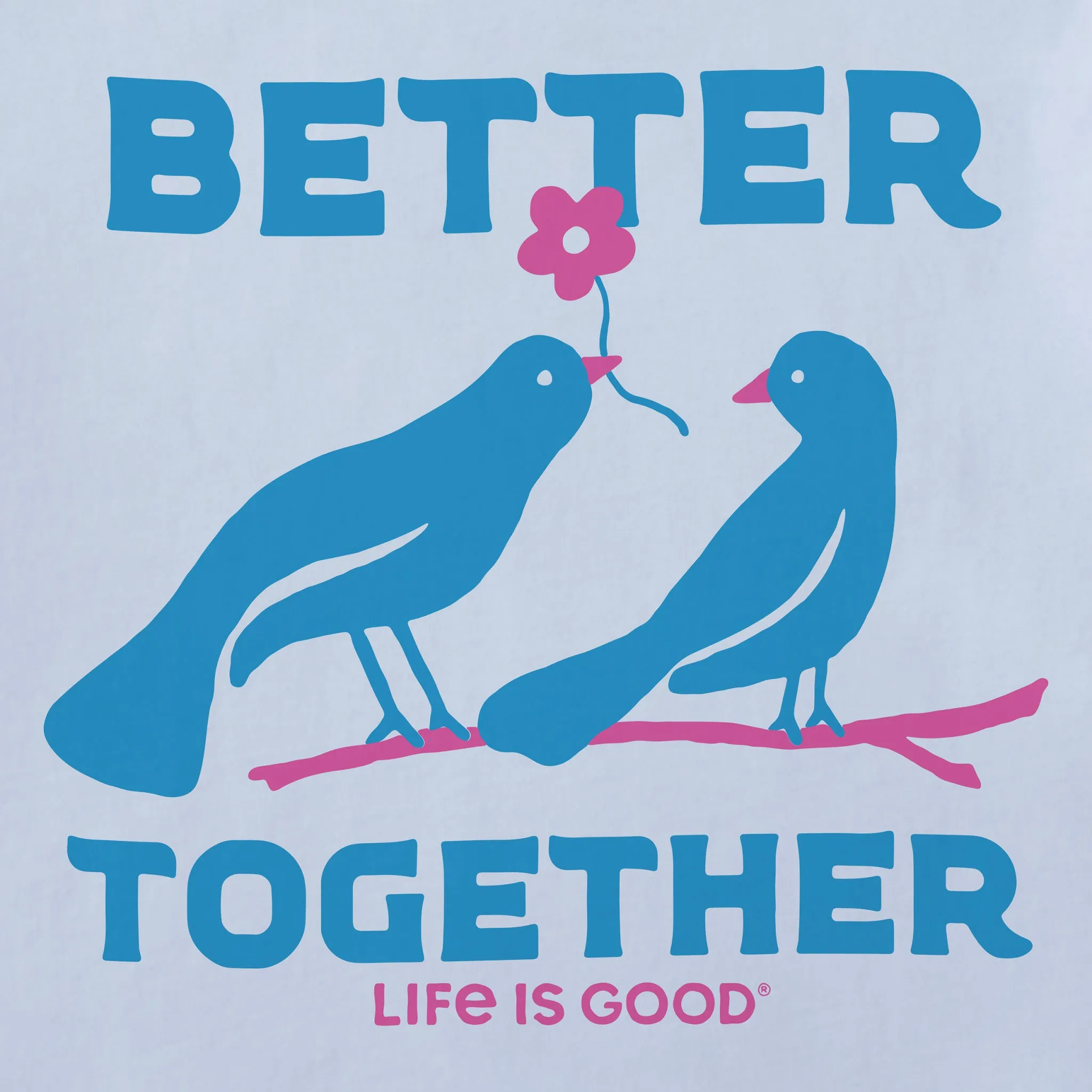 Women's Better Together Birds Short Sleeve Crusher Boxy Tee Life is Good