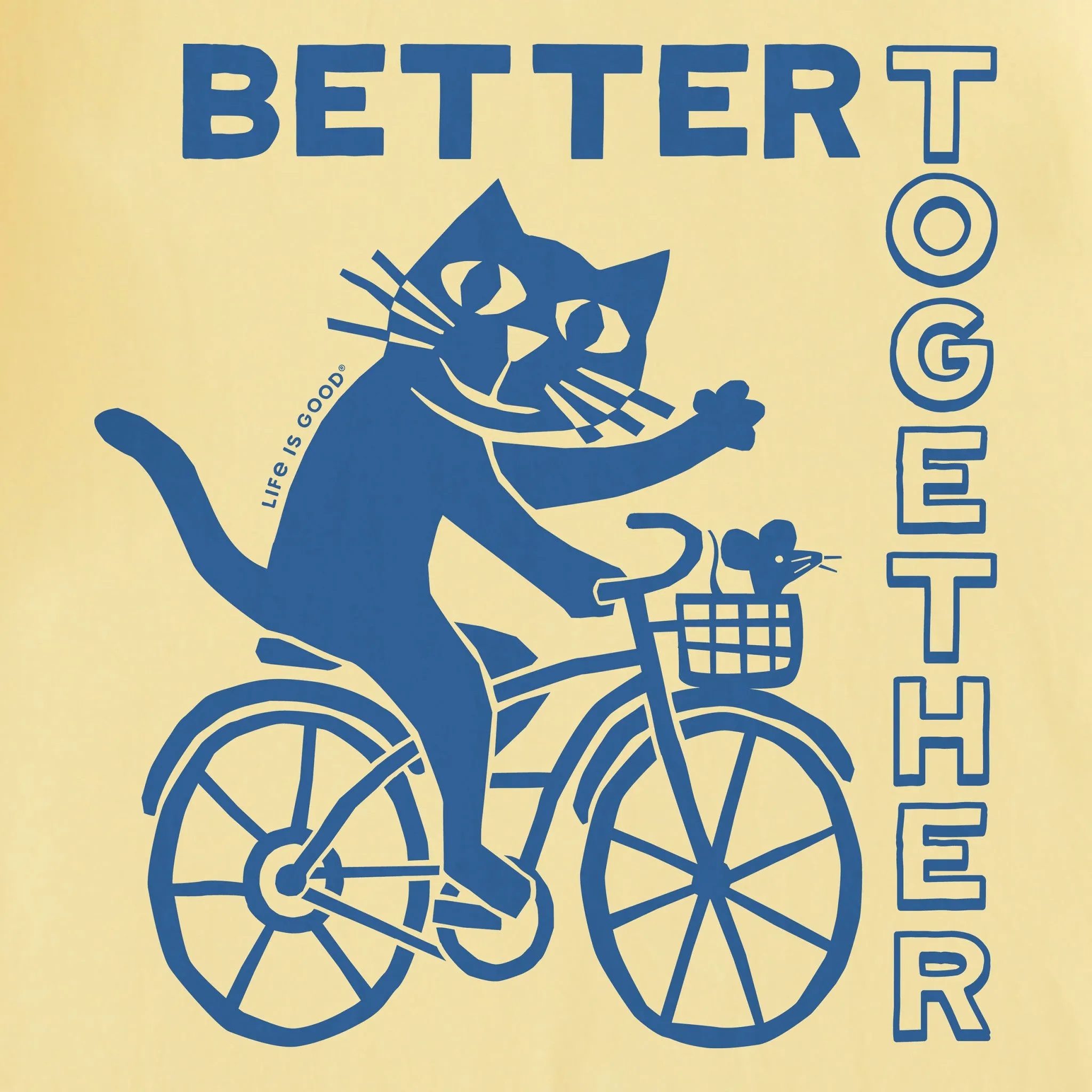 Women's Better Together Cat Short Sleeve Tee Life is Good