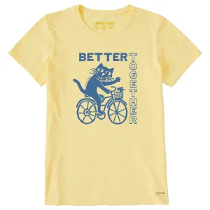 Women's Better Together Cat Short Sleeve Tee Life is Good