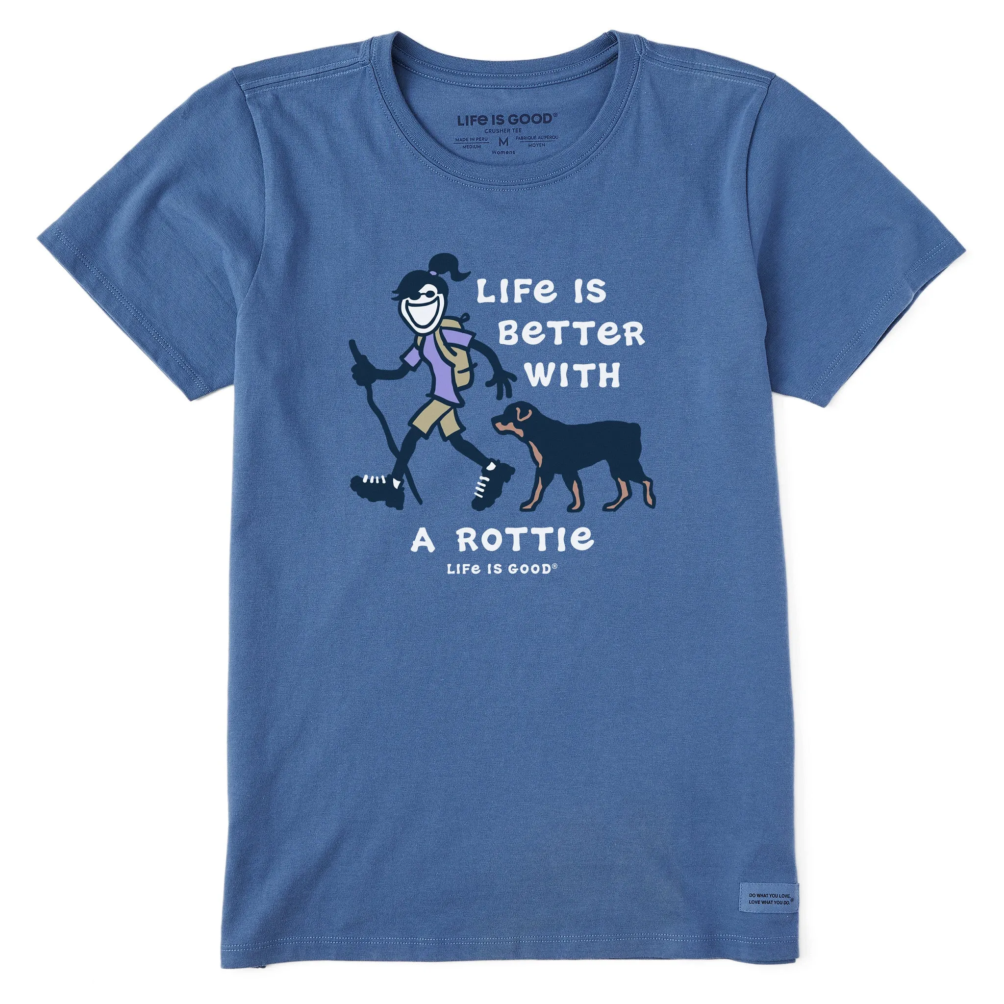Women's Better With a Rottie Jackie Short Sleeve Tee Life is Good