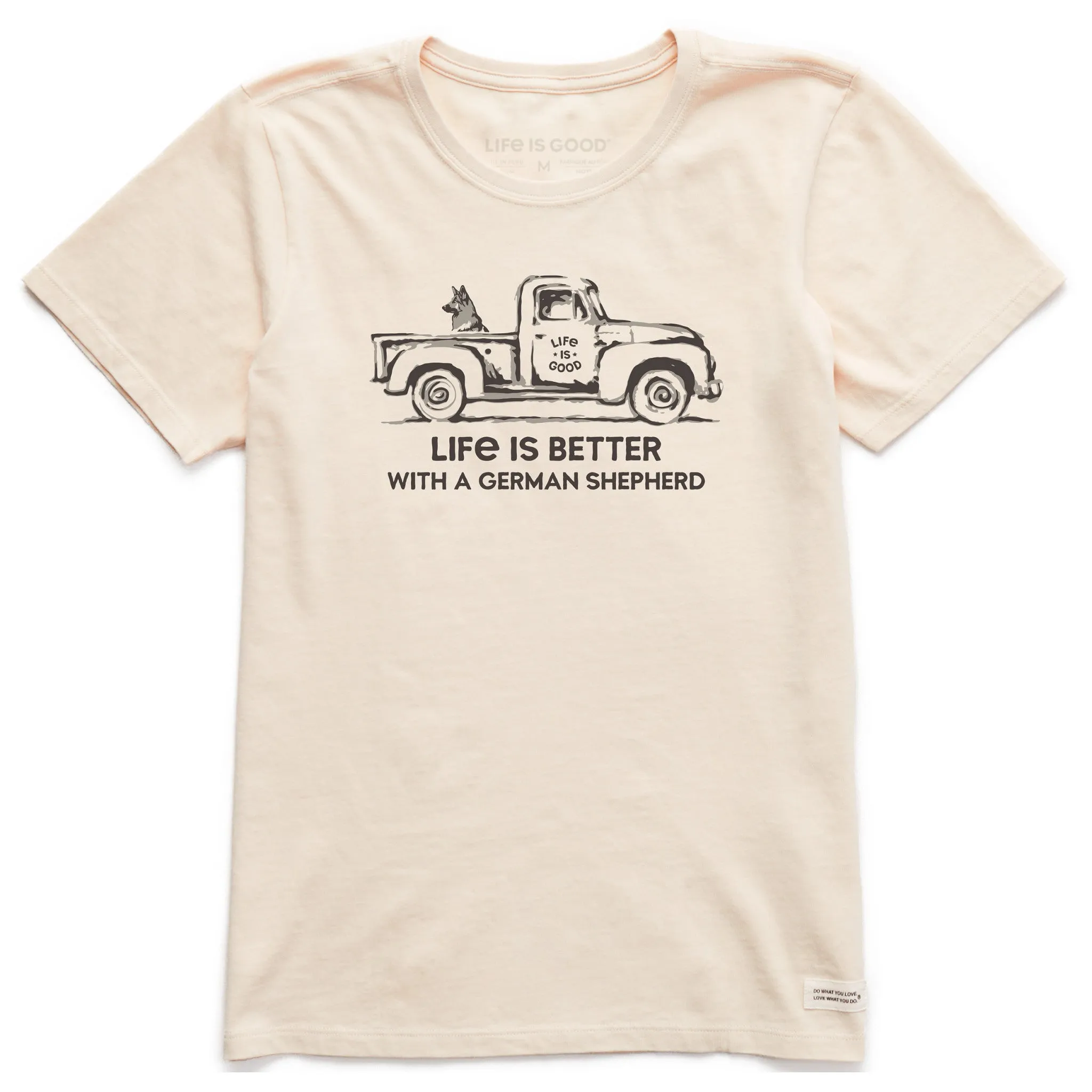 Women's Better with a Shepherd Truck Short Sleeve Tee Life is Good