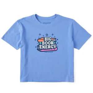 Women's Big Book Energy Short Sleeve Crusher Boxy Tee Life is Good