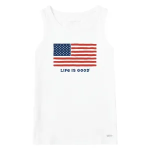 Women's Big Flag Crusher Tank Life is Good