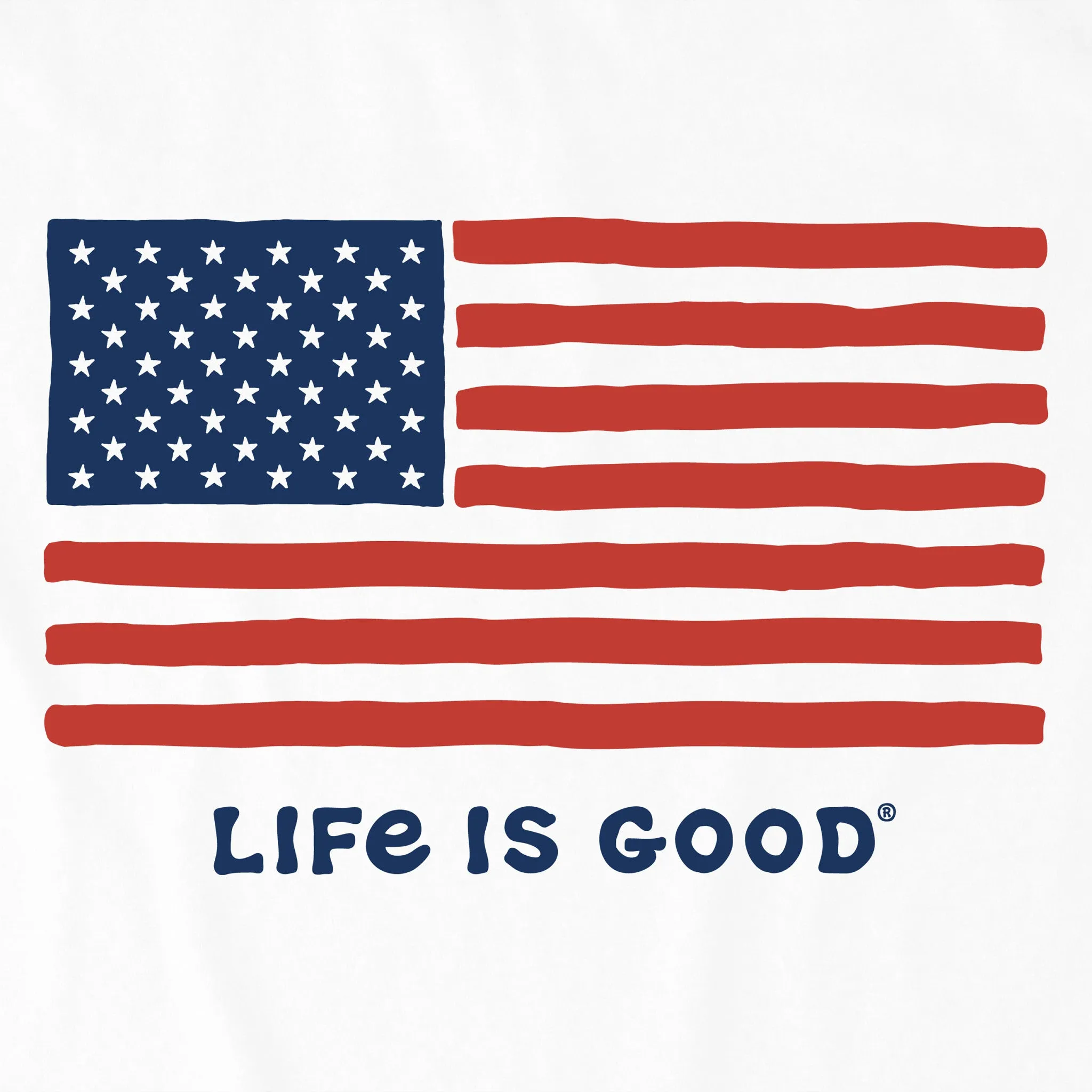 Women's Big Flag Crusher Tank Life is Good