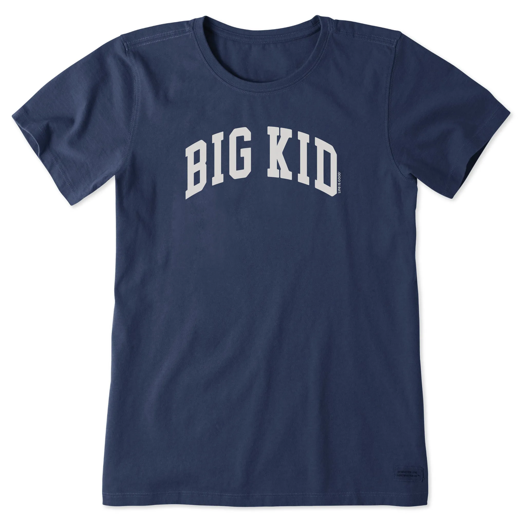 Women's Big Kid Athletic Arch Short Sleeve Crusher Tee Life is Good