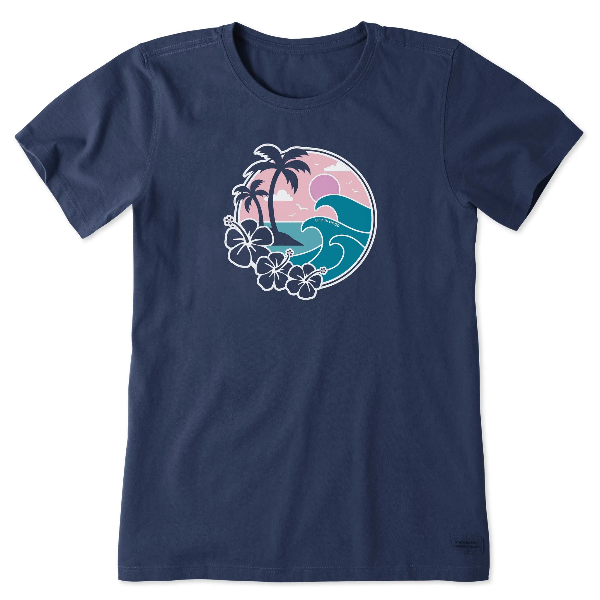 Women's Big Waves Short Sleeve Crusher Tee Life is Good