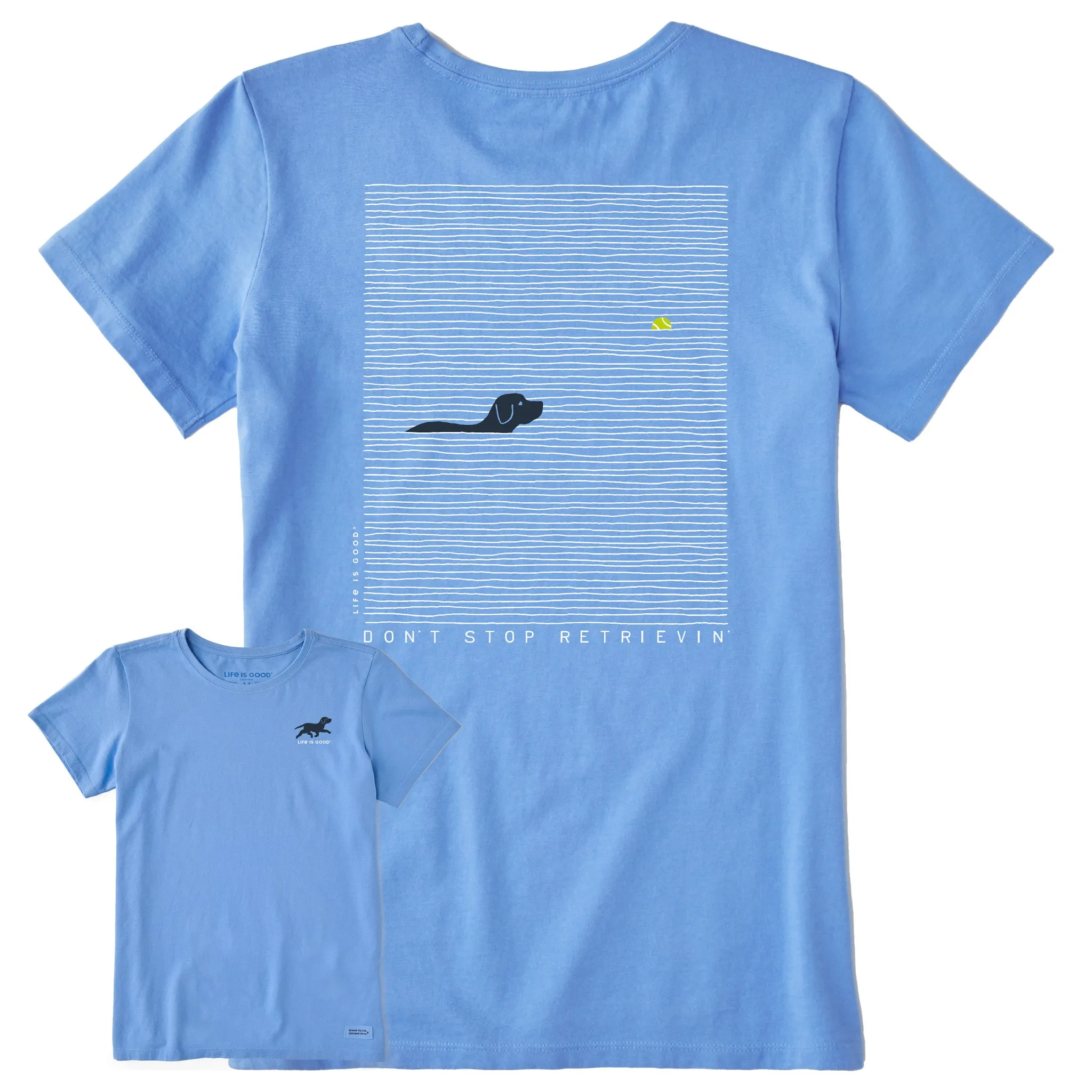 Women's Black Lab Retrievin' Short Sleeve Tee Life is Good