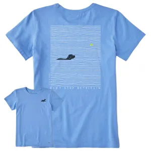 Women's Black Lab Retrievin' Short Sleeve Tee Life is Good