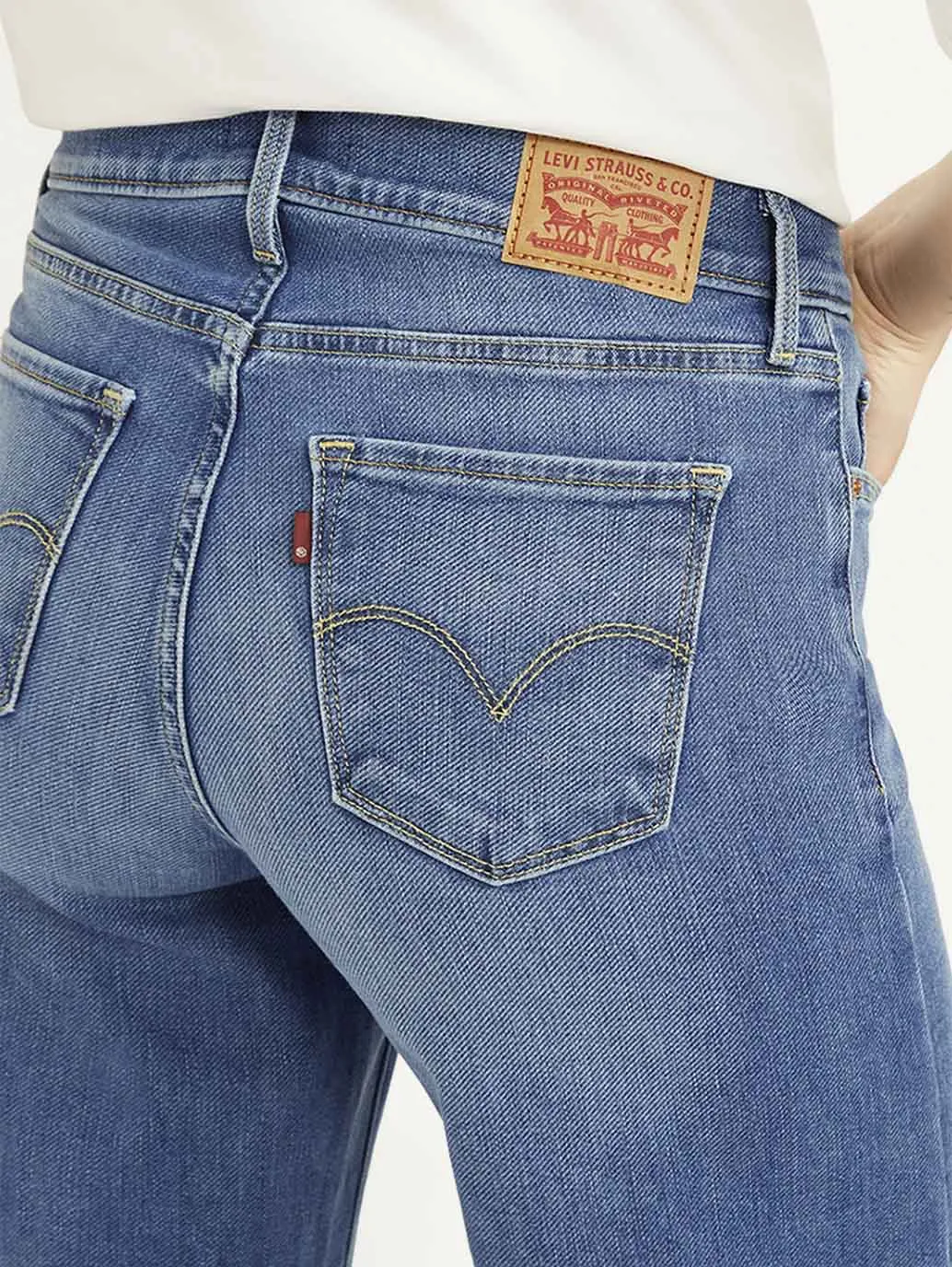 Women's Blue Flared Fit High Rise Jeans LEVI'S