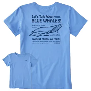 Women's Blue Whales Short Sleeve Tee Life is Good