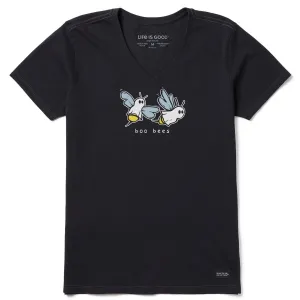 Women's Boo Bees Short Sleeve Vee Life is Good