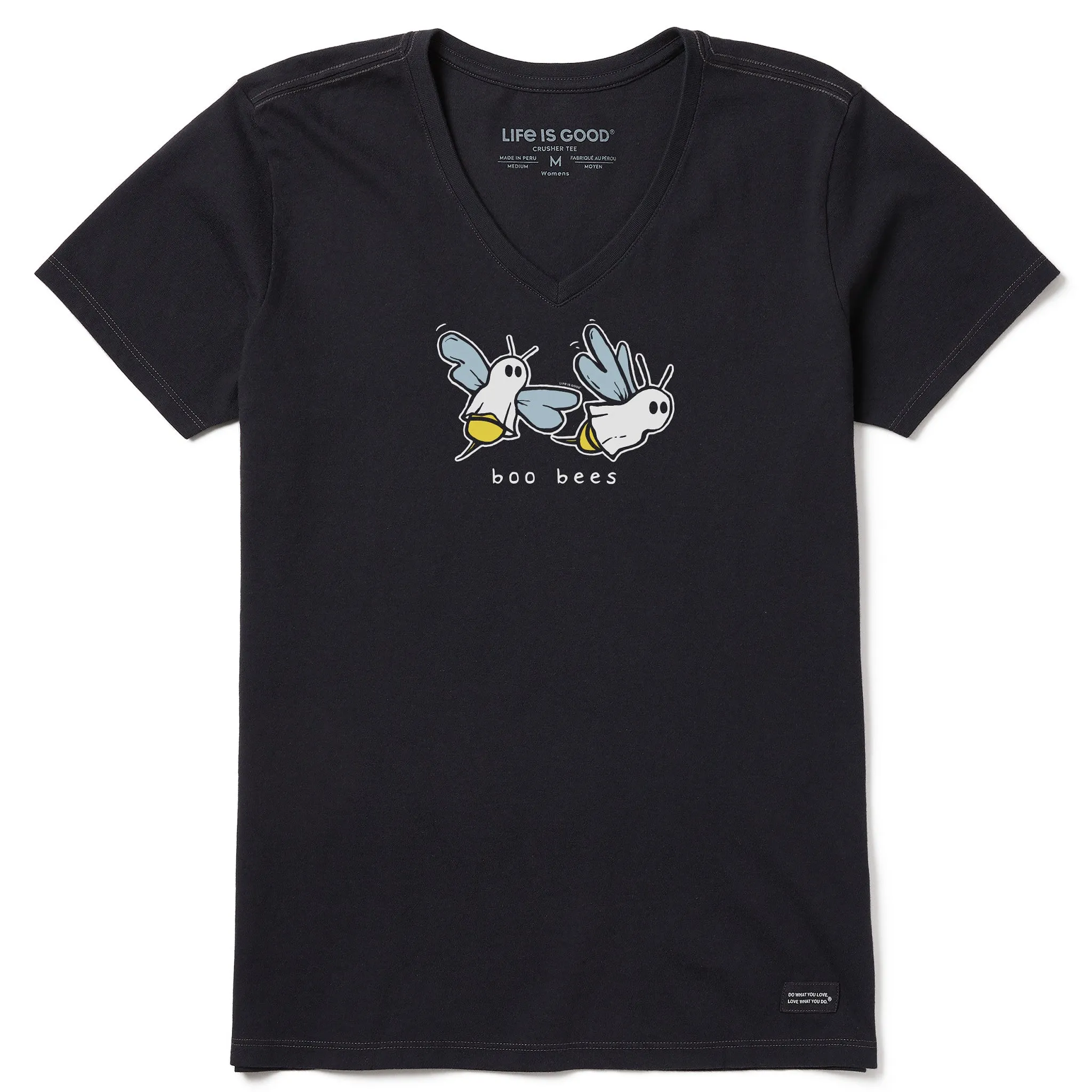 Women's Boo Bees Short Sleeve Vee Life is Good