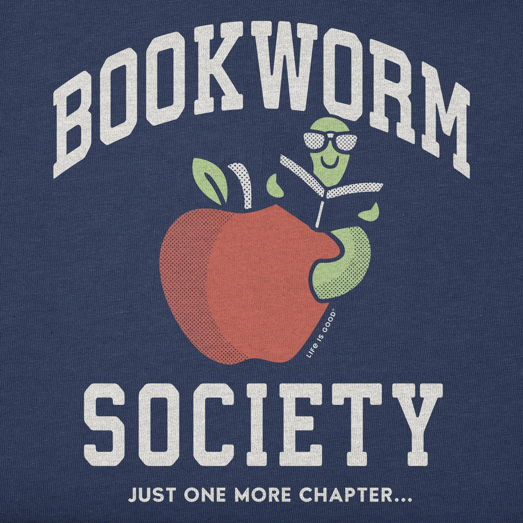 Women's Bookworm Society Short Sleeve Tee Life is Good
