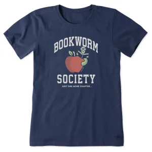 Women's Bookworm Society Short Sleeve Tee Life is Good