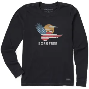 Women's Born Free Eagle Long Sleeve Crusher Tee Life is Good