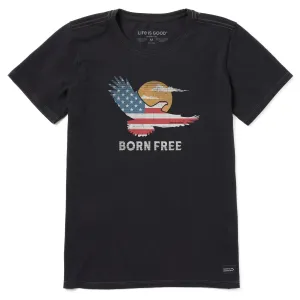 Women's Born Free Eagle Short Sleeve Crusher Tee Life is Good