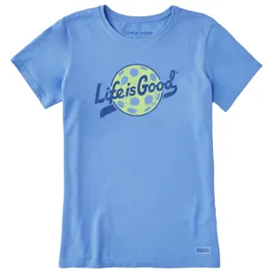 Women's Branded Ballyard Pickleball Short Sleeve Tee Life is Good