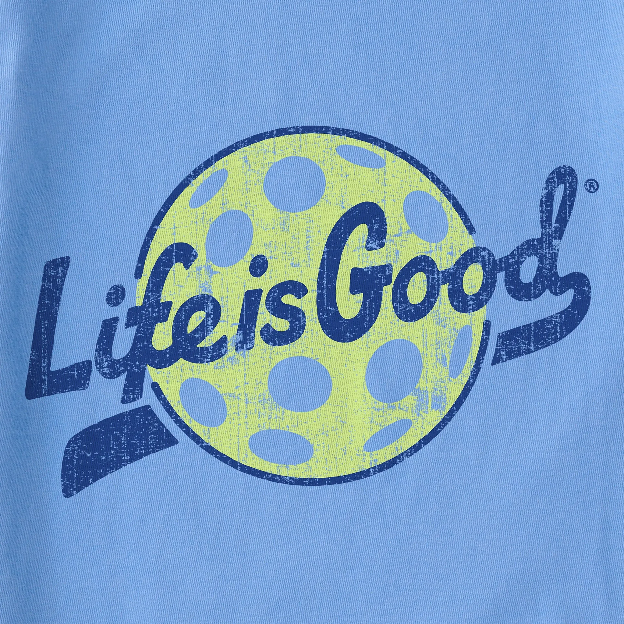 Women's Branded Ballyard Pickleball Short Sleeve Tee Life is Good
